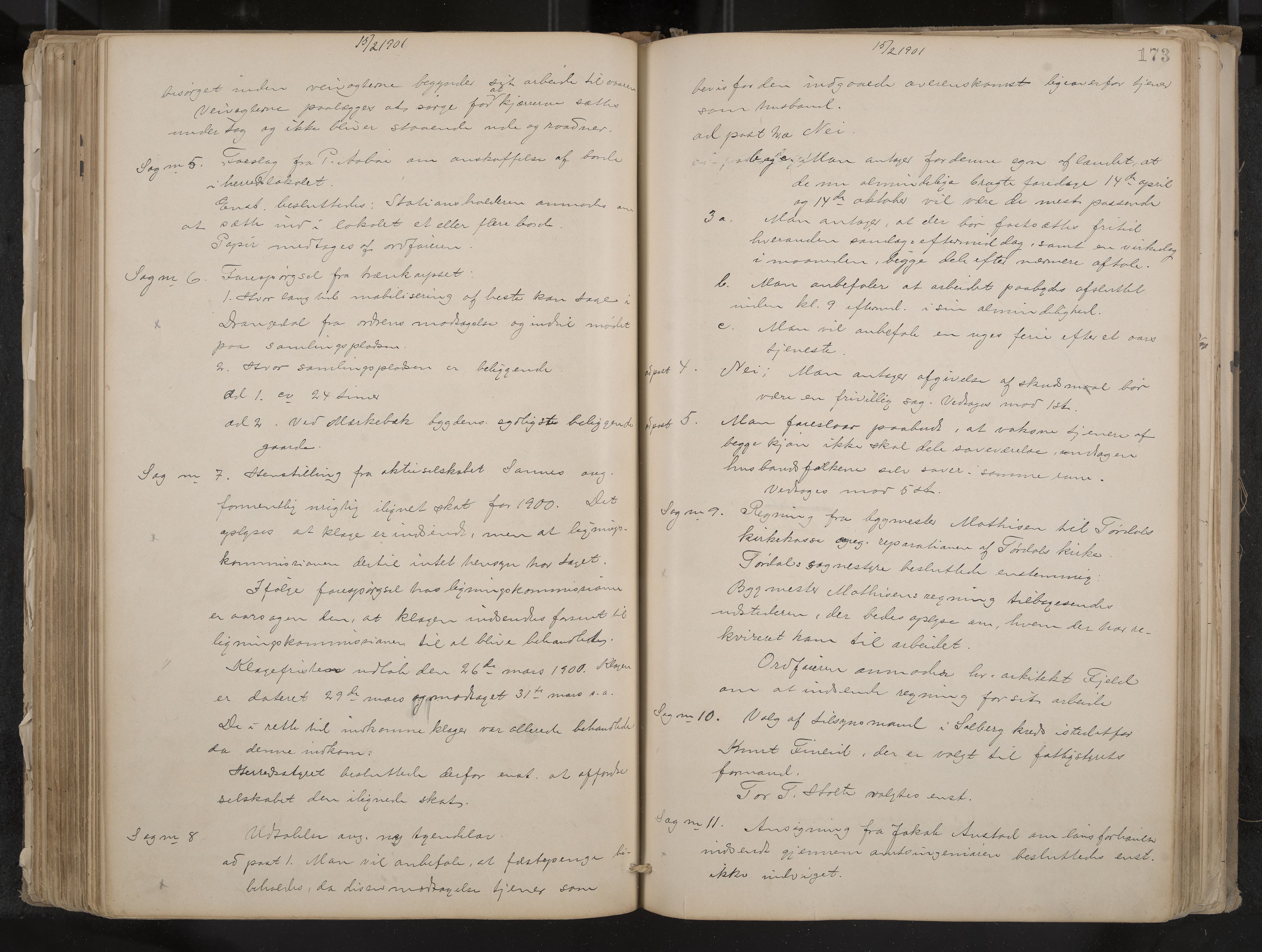 Drangedal formannskap og sentraladministrasjon, IKAK/0817021/A/L0003: Møtebok, 1893-1906, p. 173
