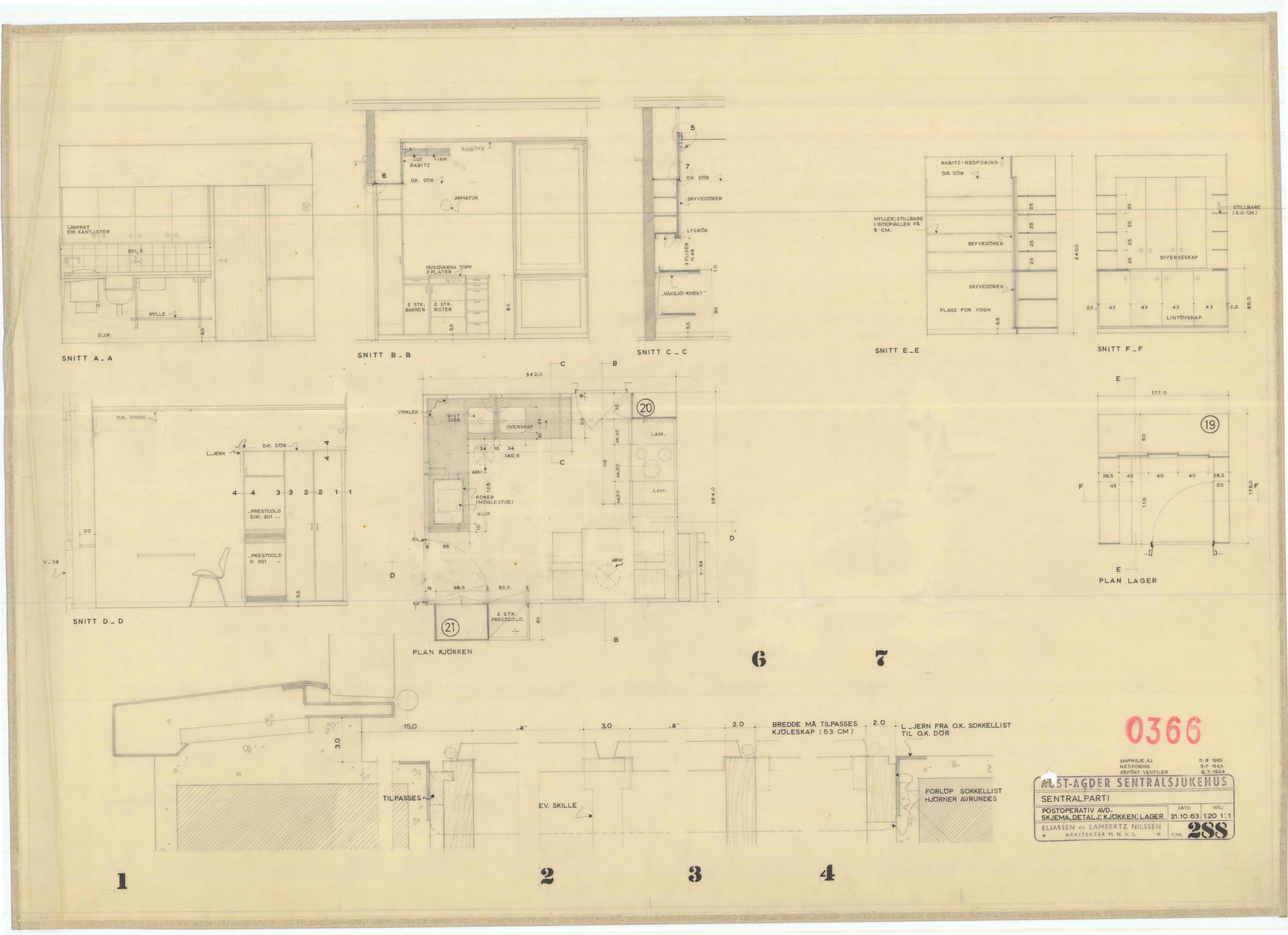 Eliassen og Lambertz-Nilssen Arkitekter, AAKS/PA-2983/T/T01/L0006: Tegningskogger 0366, 1960-1966, p. 12