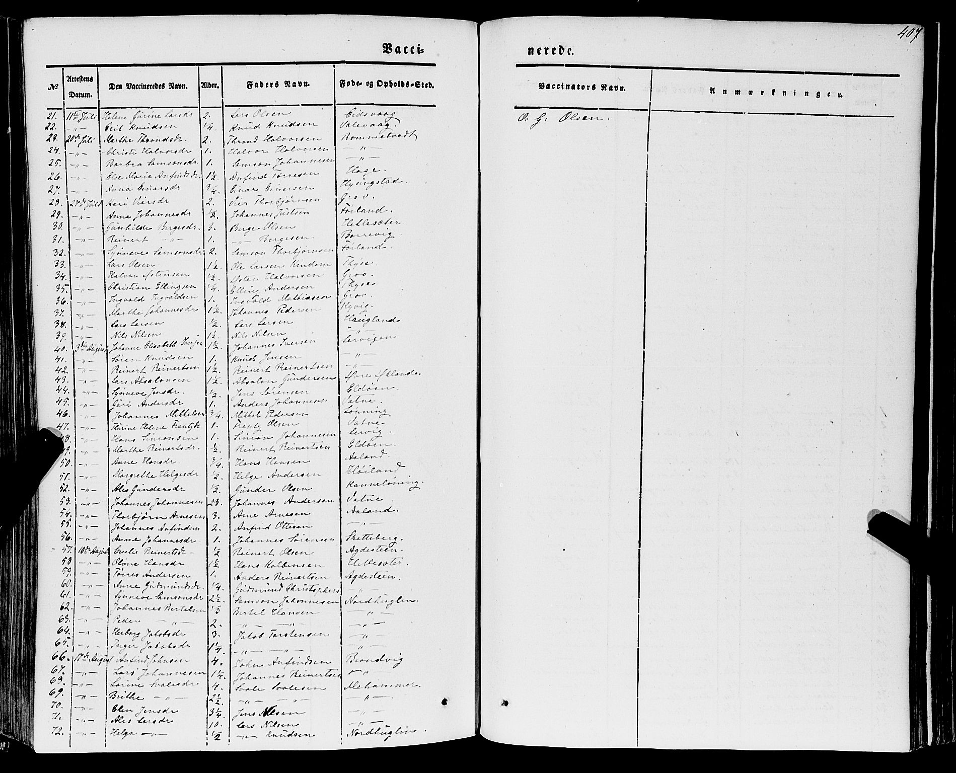 Stord sokneprestembete, SAB/A-78201/H/Haa: Parish register (official) no. A 7, 1841-1861, p. 407