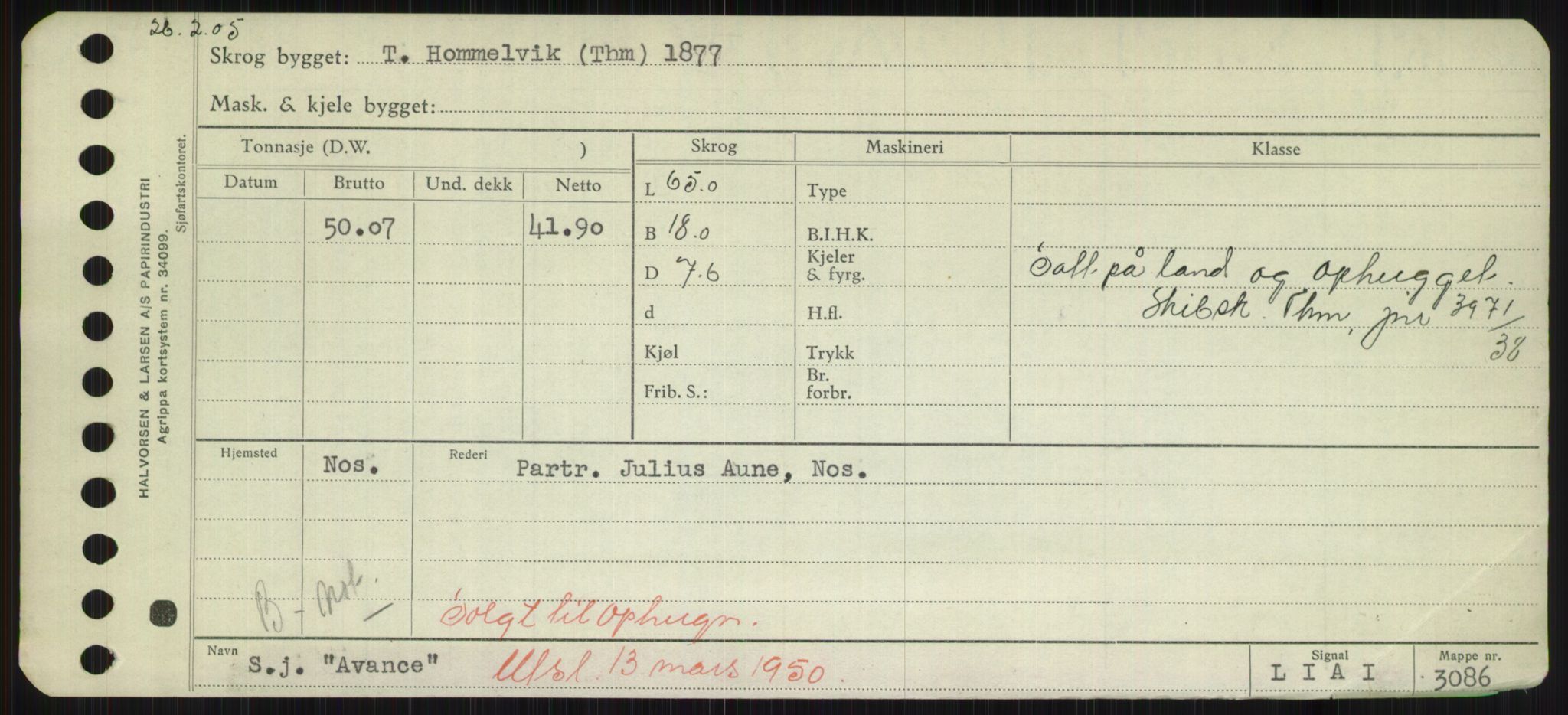 Sjøfartsdirektoratet med forløpere, Skipsmålingen, RA/S-1627/H/Hd/L0002: Fartøy, Apa-Axe, p. 515