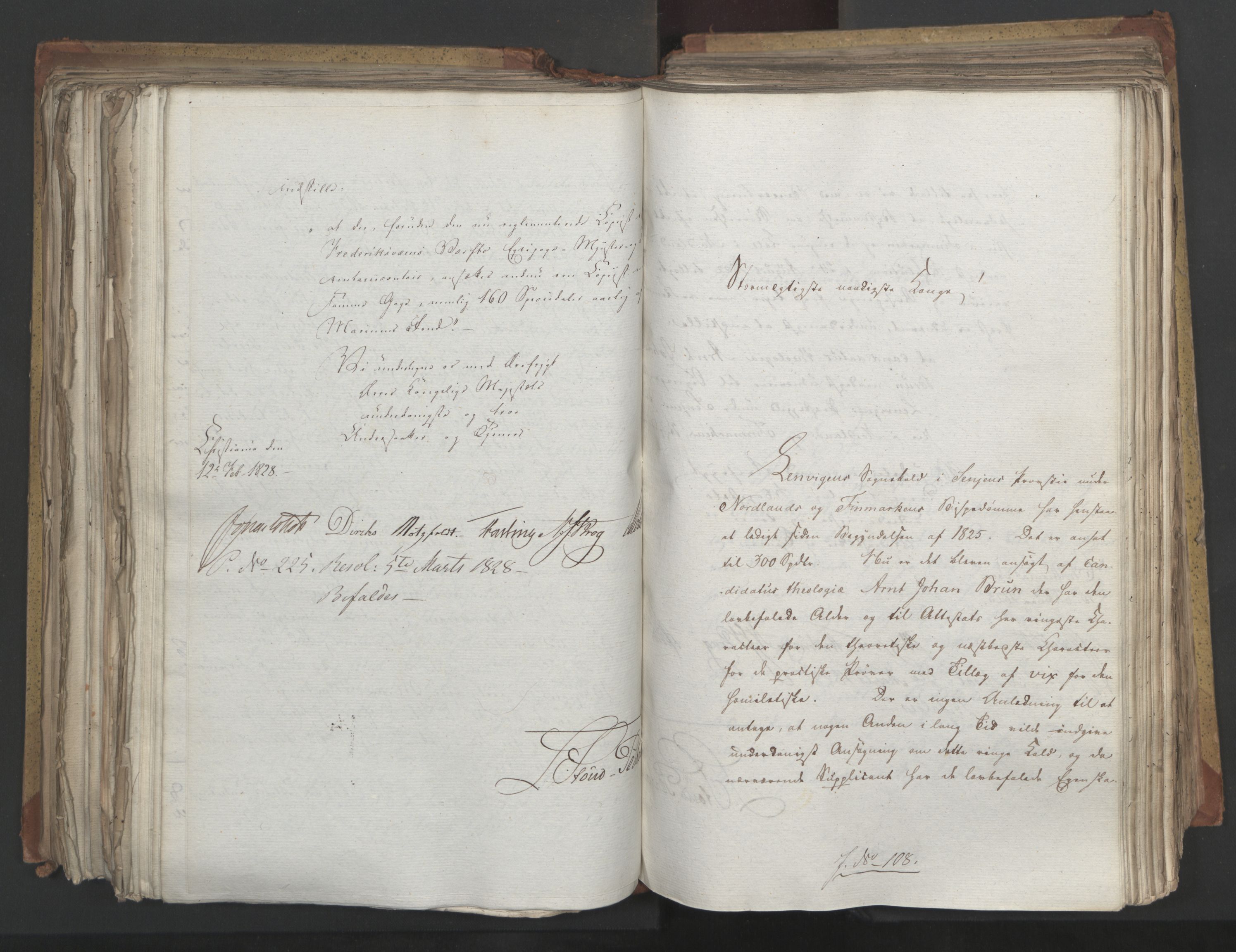 Statsrådsavdelingen i Stockholm, AV/RA-S-1003/D/Da/L0054: Regjeringsinnstillinger nr. 1-230, 1828, p. 367