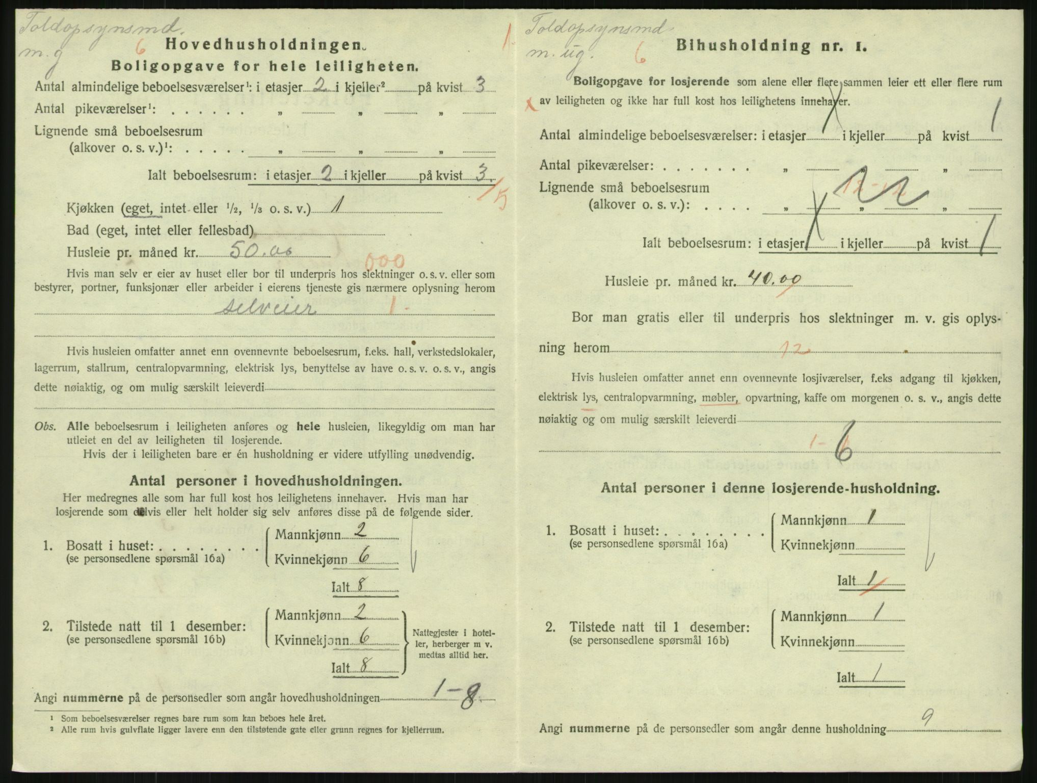 SAKO, 1920 census for Horten, 1920, p. 7274