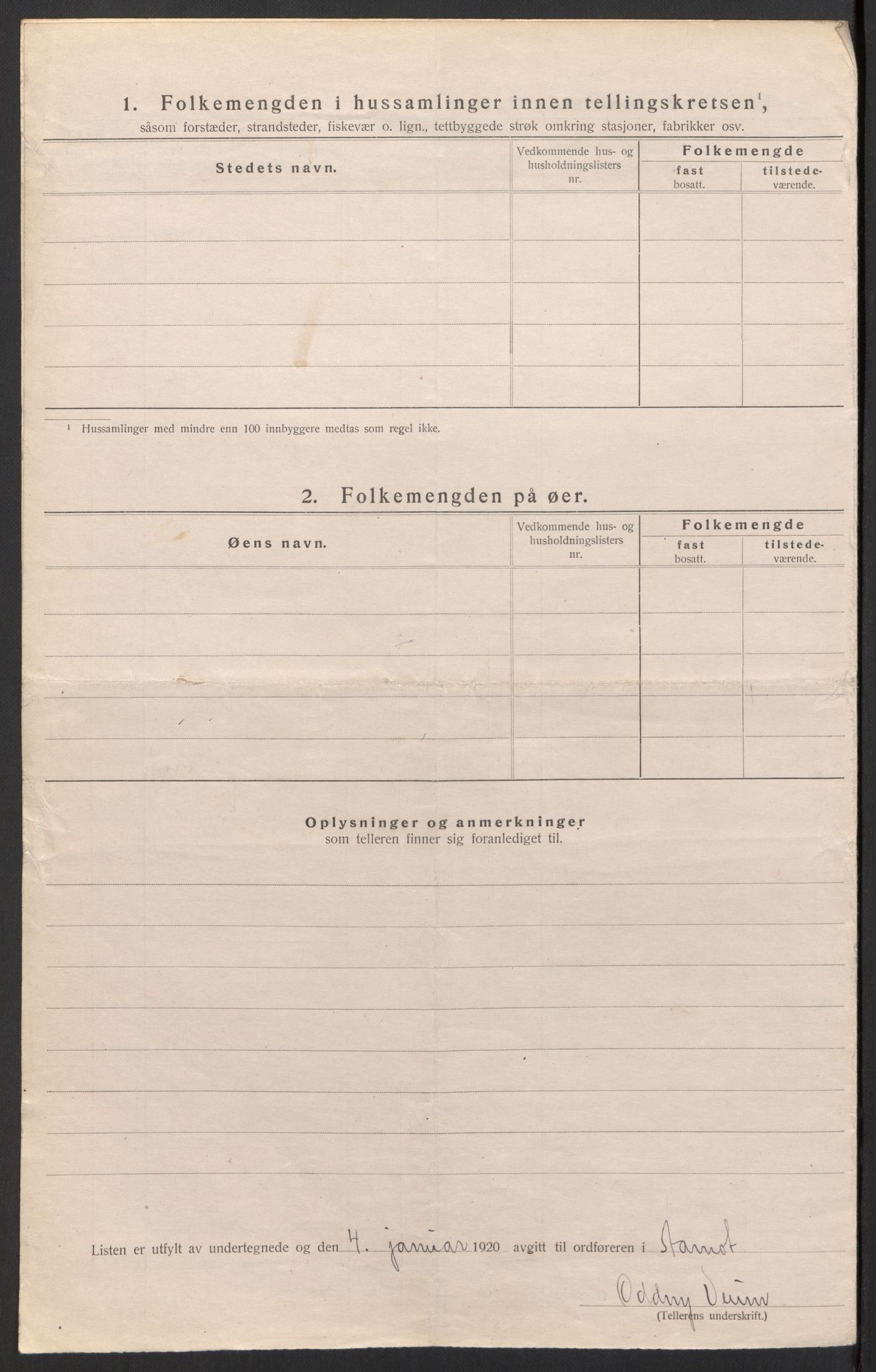 SAH, 1920 census for Åmot, 1920, p. 40