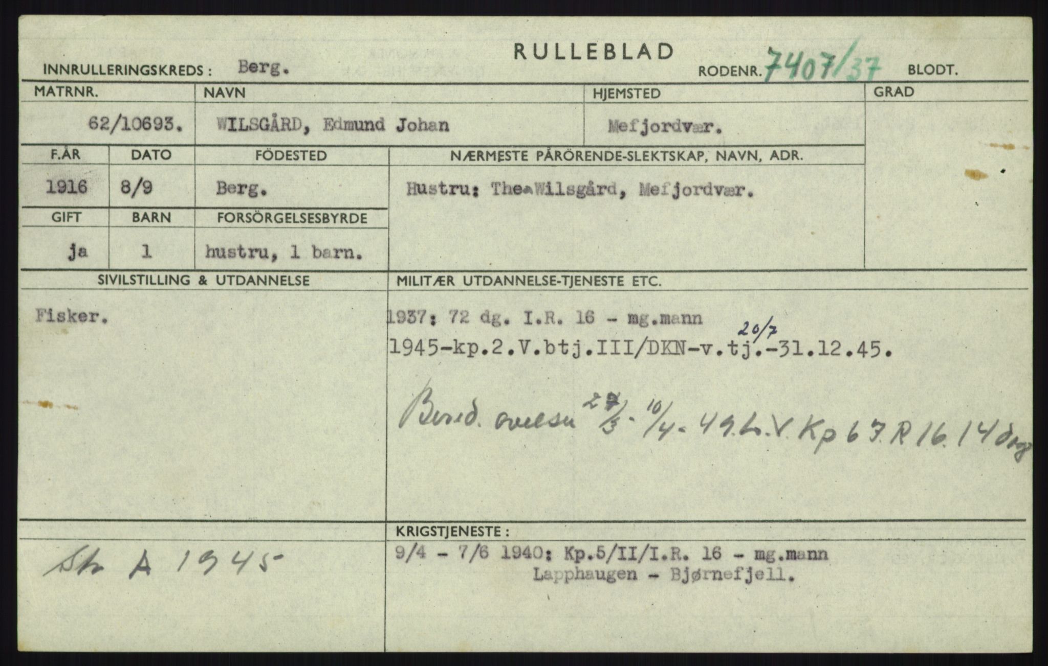 Forsvaret, Troms infanteriregiment nr. 16, AV/RA-RAFA-3146/P/Pa/L0021: Rulleblad for regimentets menige mannskaper, årsklasse 1937, 1937, p. 1217