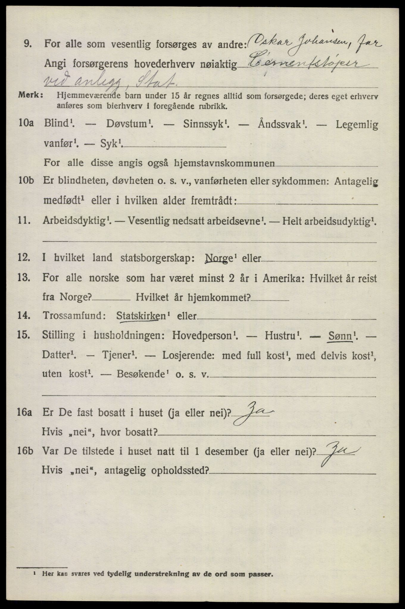 SAKO, 1920 census for Ådal, 1920, p. 1345