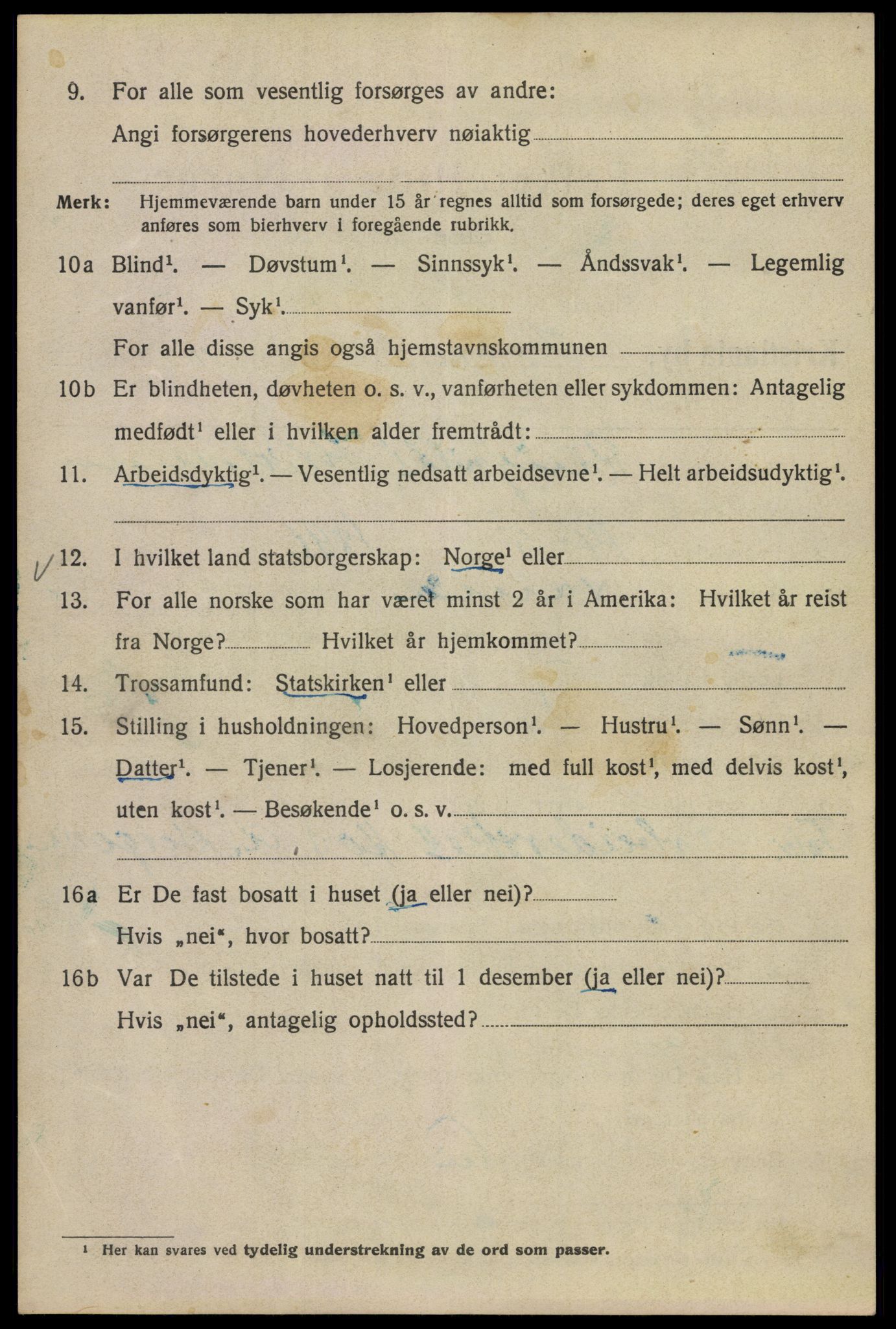 SAO, 1920 census for Kristiania, 1920, p. 644070