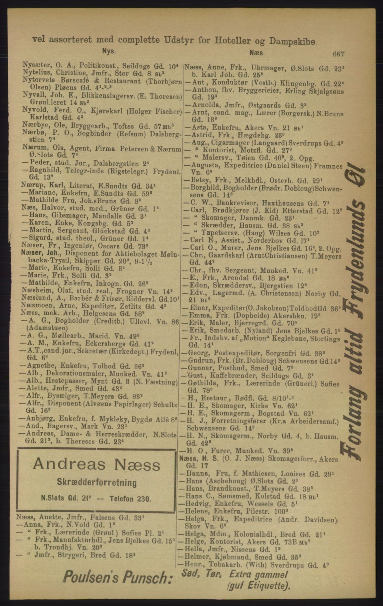 Kristiania/Oslo adressebok, PUBL/-, 1906, p. 667