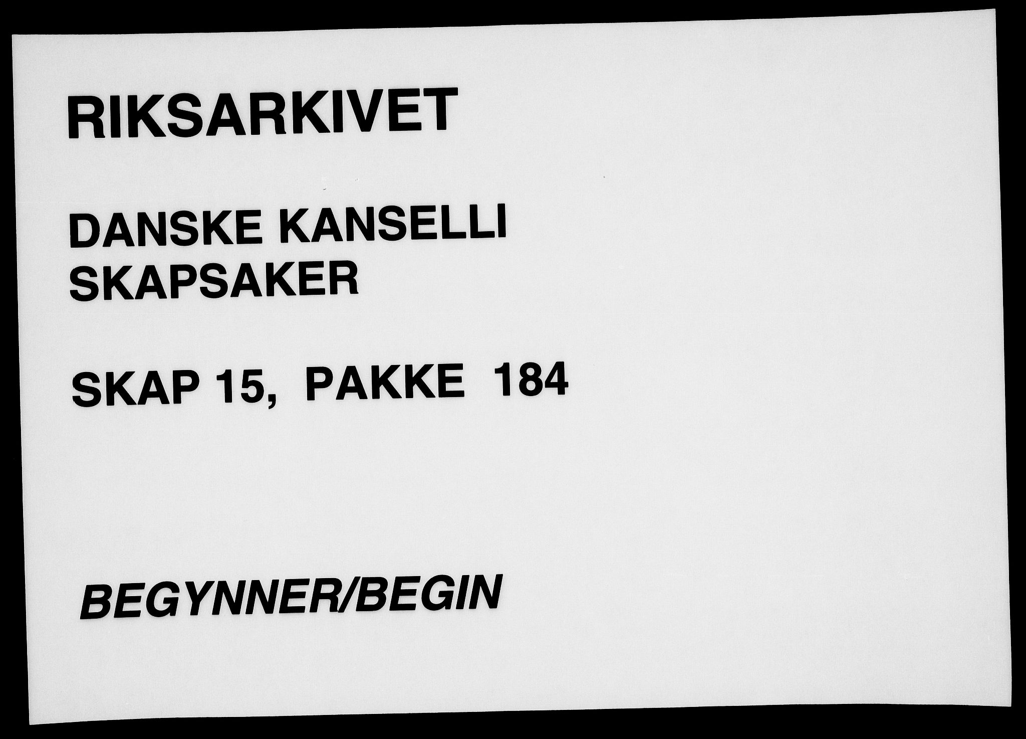 Danske Kanselli, Skapsaker, RA/EA-4061/F/L0087: Skap 15, pakke 175B-244, litra D, 1618-1723, p. 90