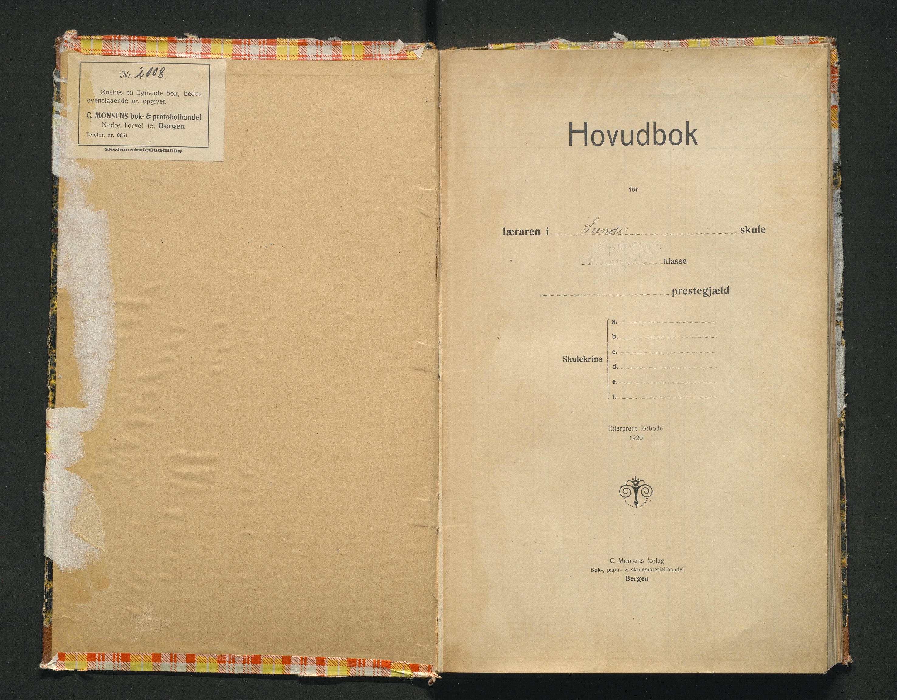 Kvinnherad kommune. Barneskulane, IKAH/1224-231/F/Ff/L0013: Skuleprotokoll for Sunde skule , 1926-1969