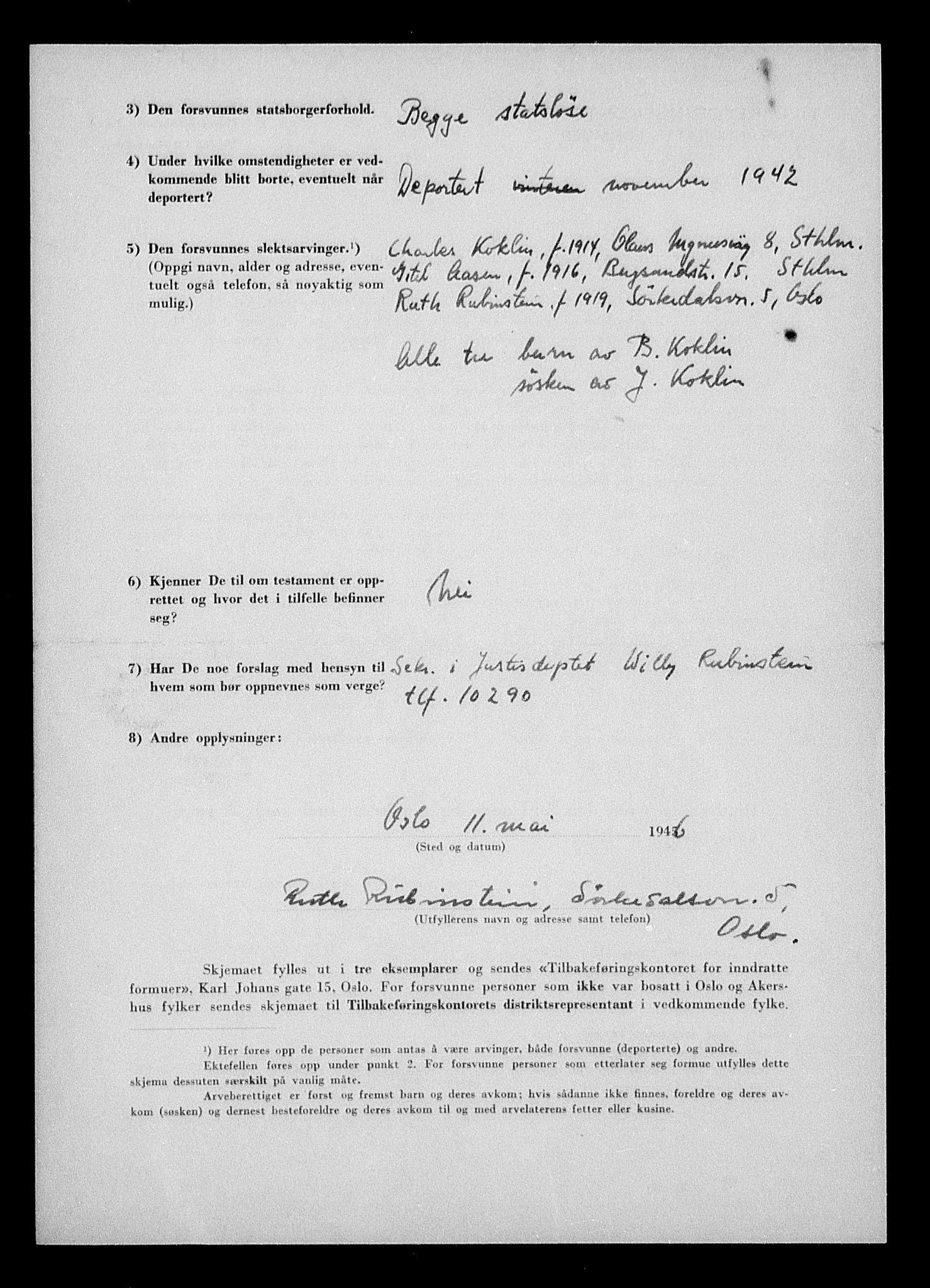 Justisdepartementet, Tilbakeføringskontoret for inndratte formuer, RA/S-1564/H/Hc/Hcc/L0952: --, 1945-1947, p. 222