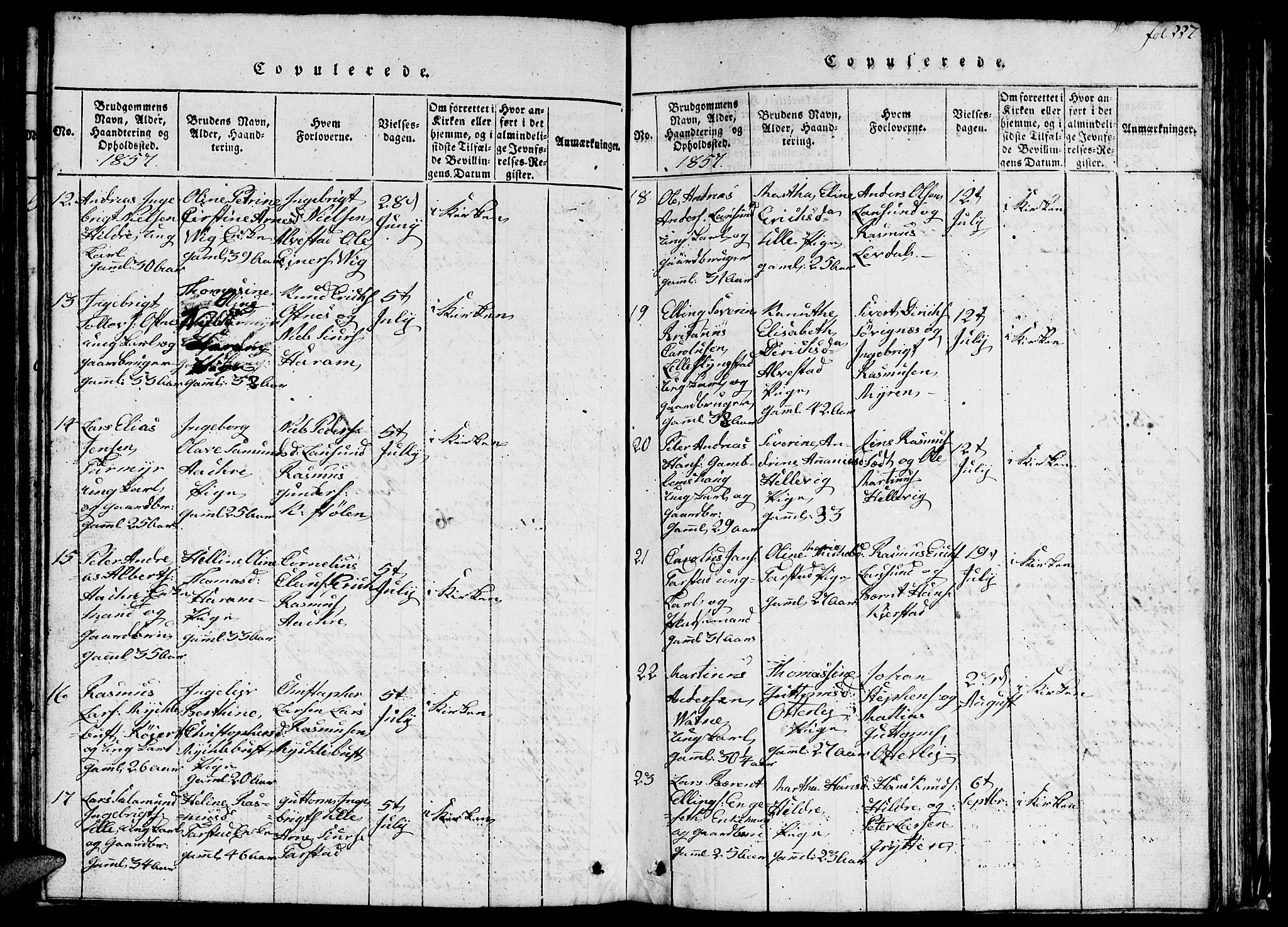 Ministerialprotokoller, klokkerbøker og fødselsregistre - Møre og Romsdal, SAT/A-1454/536/L0506: Parish register (copy) no. 536C01, 1818-1859, p. 227