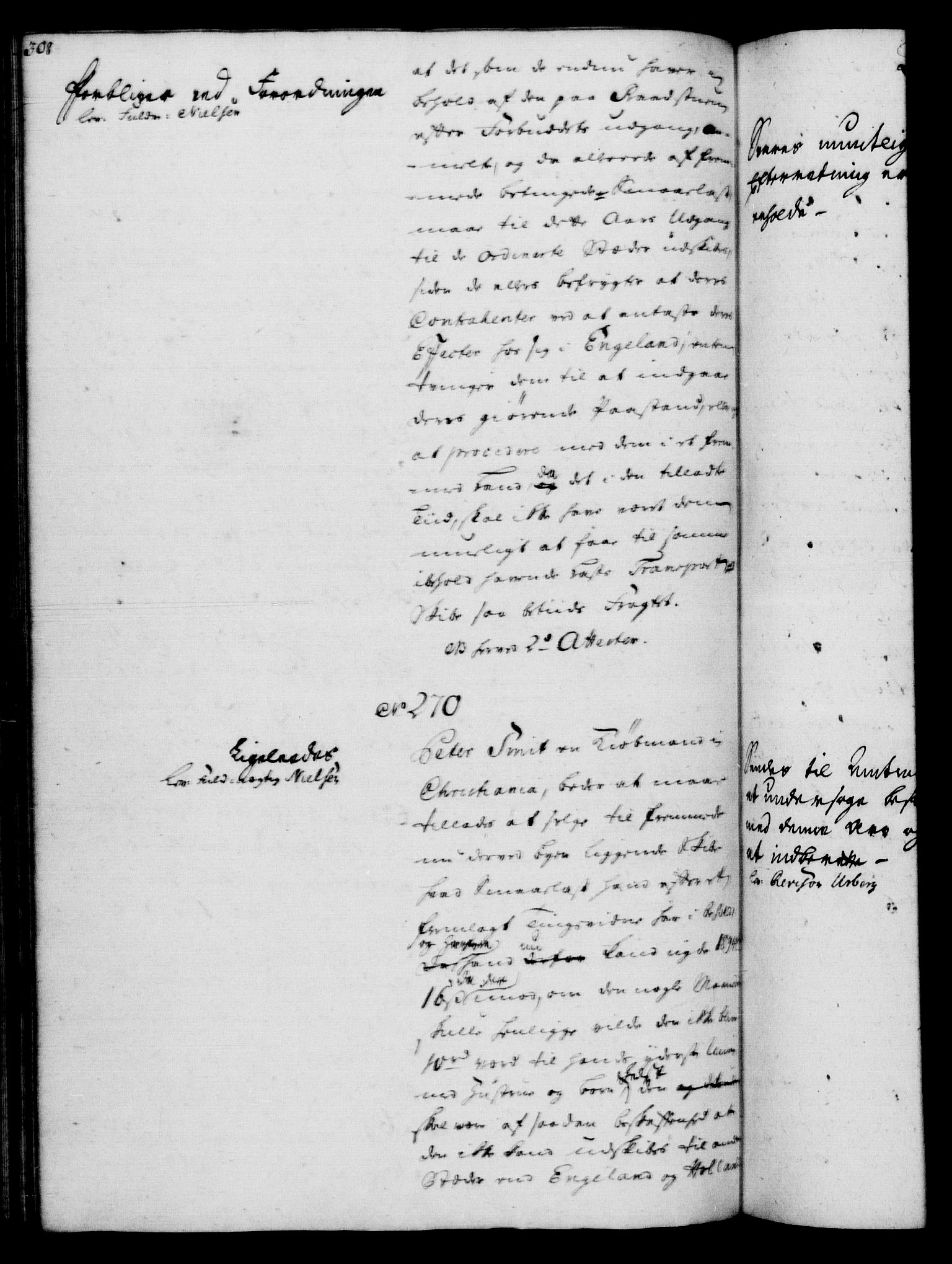 Rentekammeret, Kammerkanselliet, RA/EA-3111/G/Gh/Gha/L0032: Norsk ekstraktmemorialprotokoll (merket RK 53.77), 1753-1755, p. 308