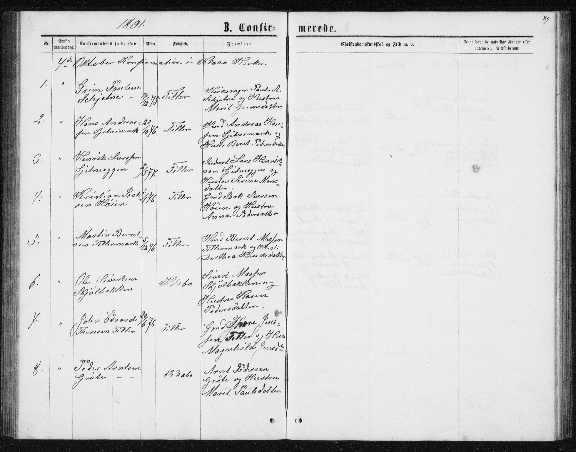 Ministerialprotokoller, klokkerbøker og fødselsregistre - Sør-Trøndelag, SAT/A-1456/621/L0459: Parish register (copy) no. 621C02, 1866-1895, p. 89