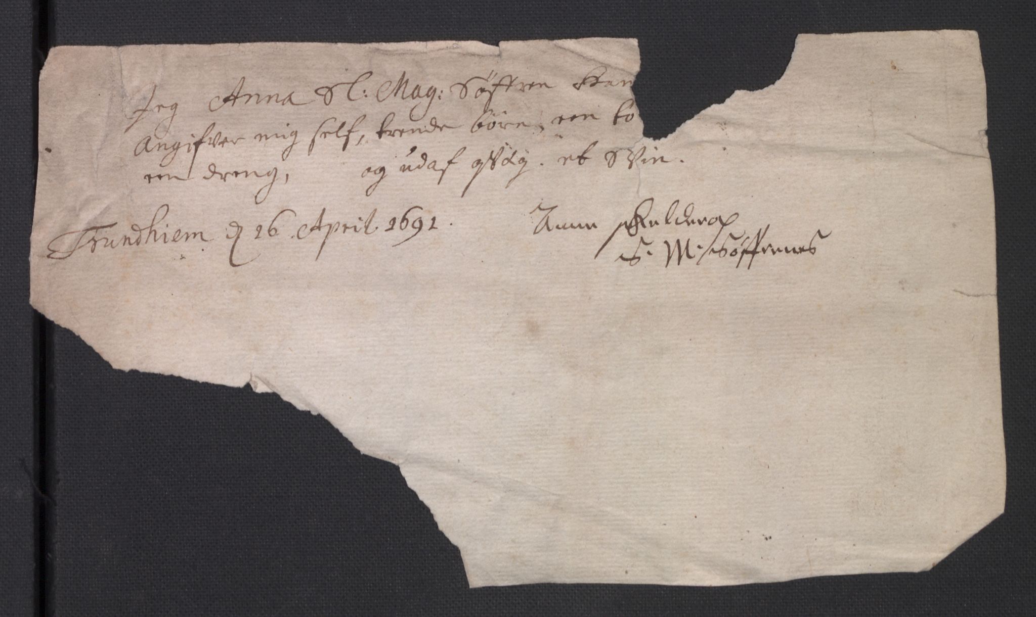 Rentekammeret inntil 1814, Reviderte regnskaper, Byregnskaper, AV/RA-EA-4066/R/Rs/L0506: [S2] Kontribusjonsregnskap, 1691-1692, p. 3