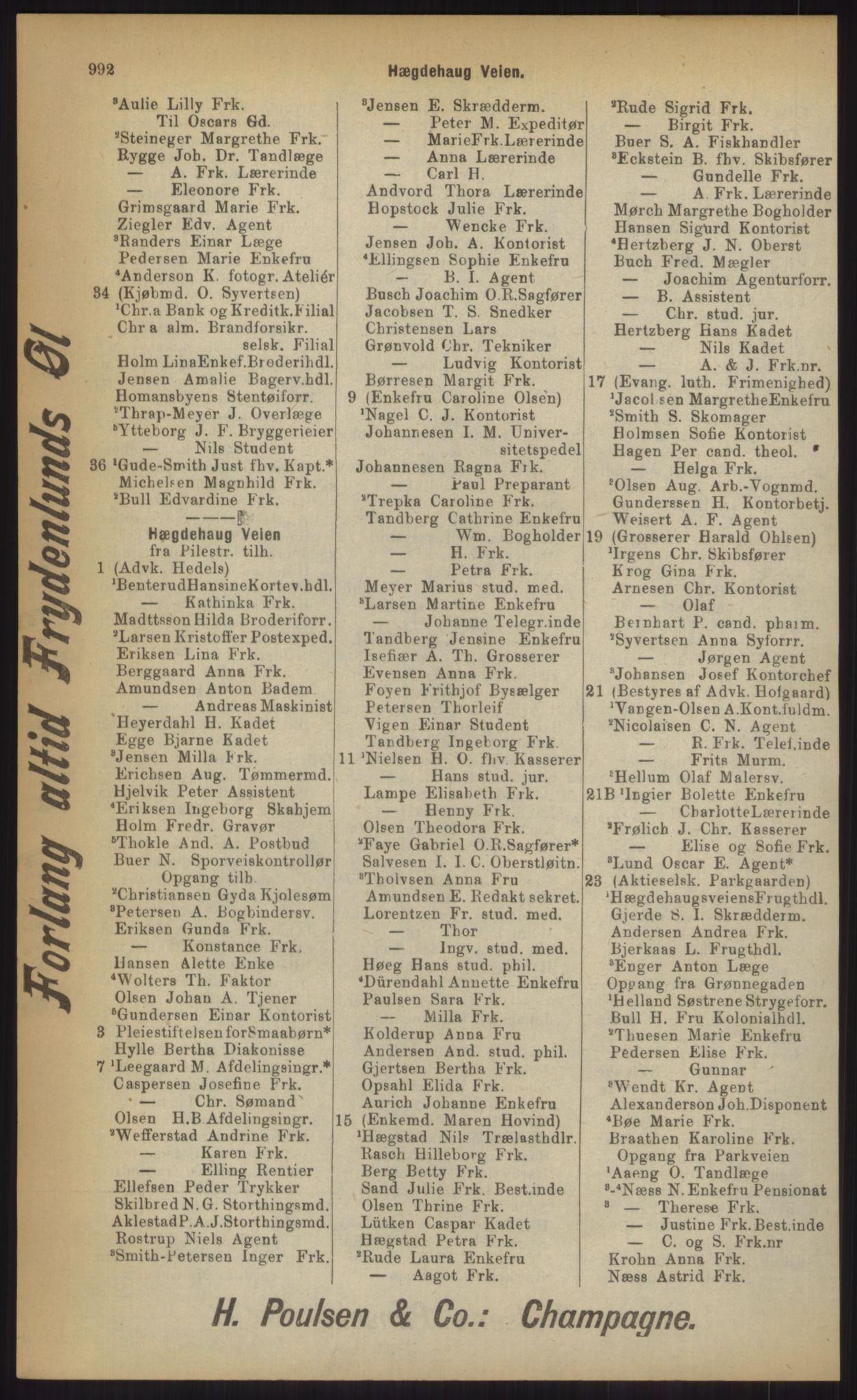 Kristiania/Oslo adressebok, PUBL/-, 1903, p. 992