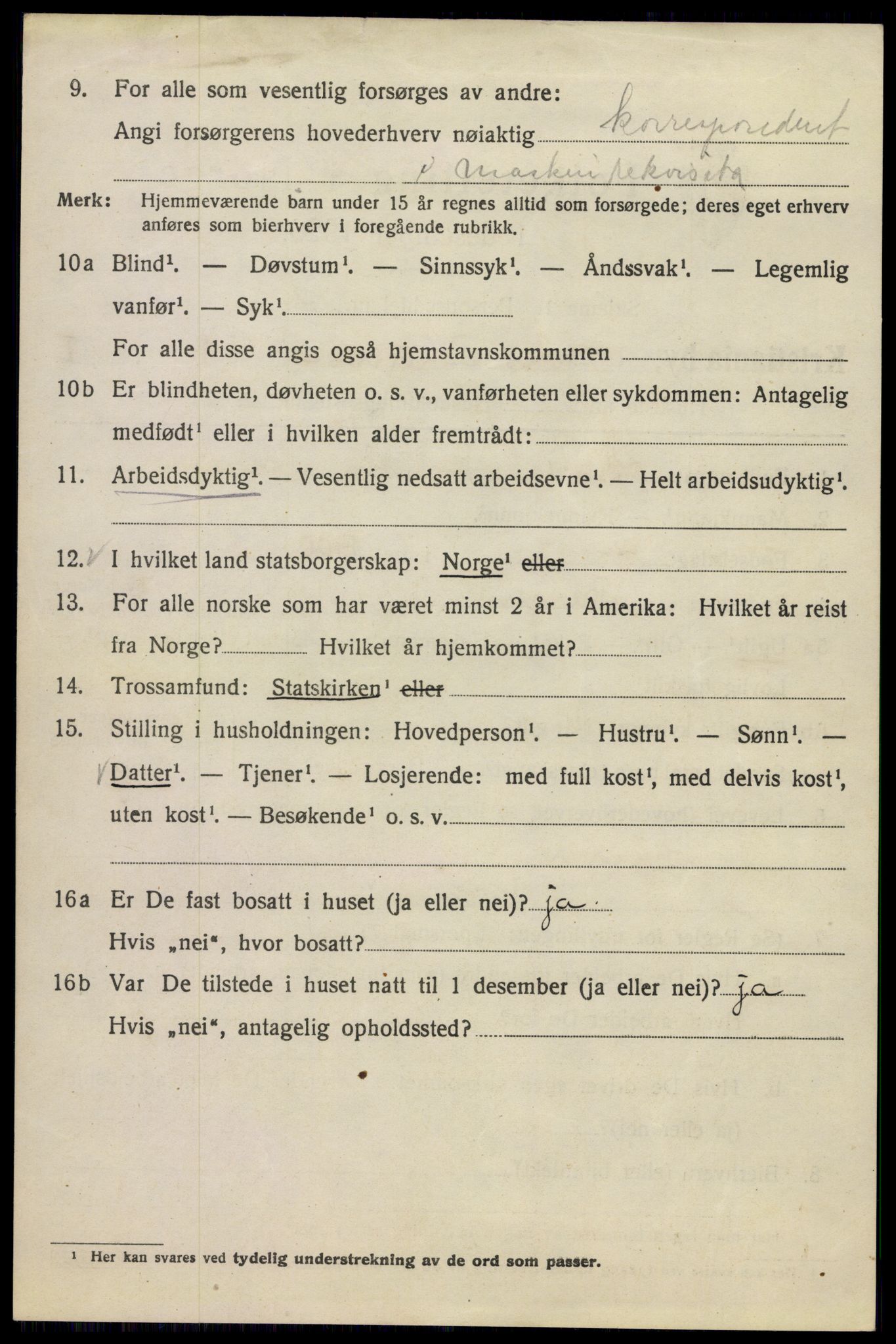 SAO, 1920 census for Kristiania, 1920, p. 323488