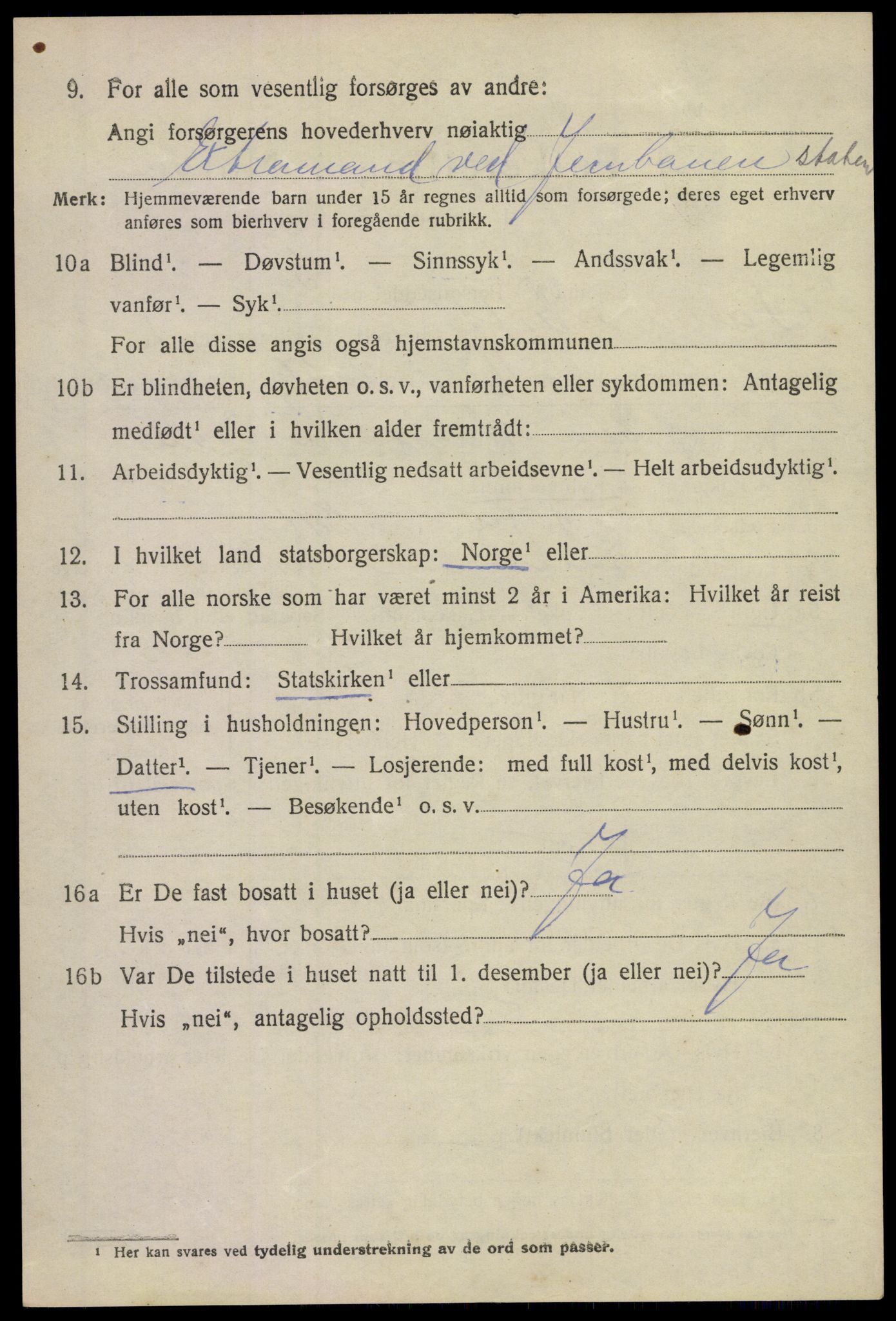 SAKO, 1920 census for Sande, 1920, p. 5611