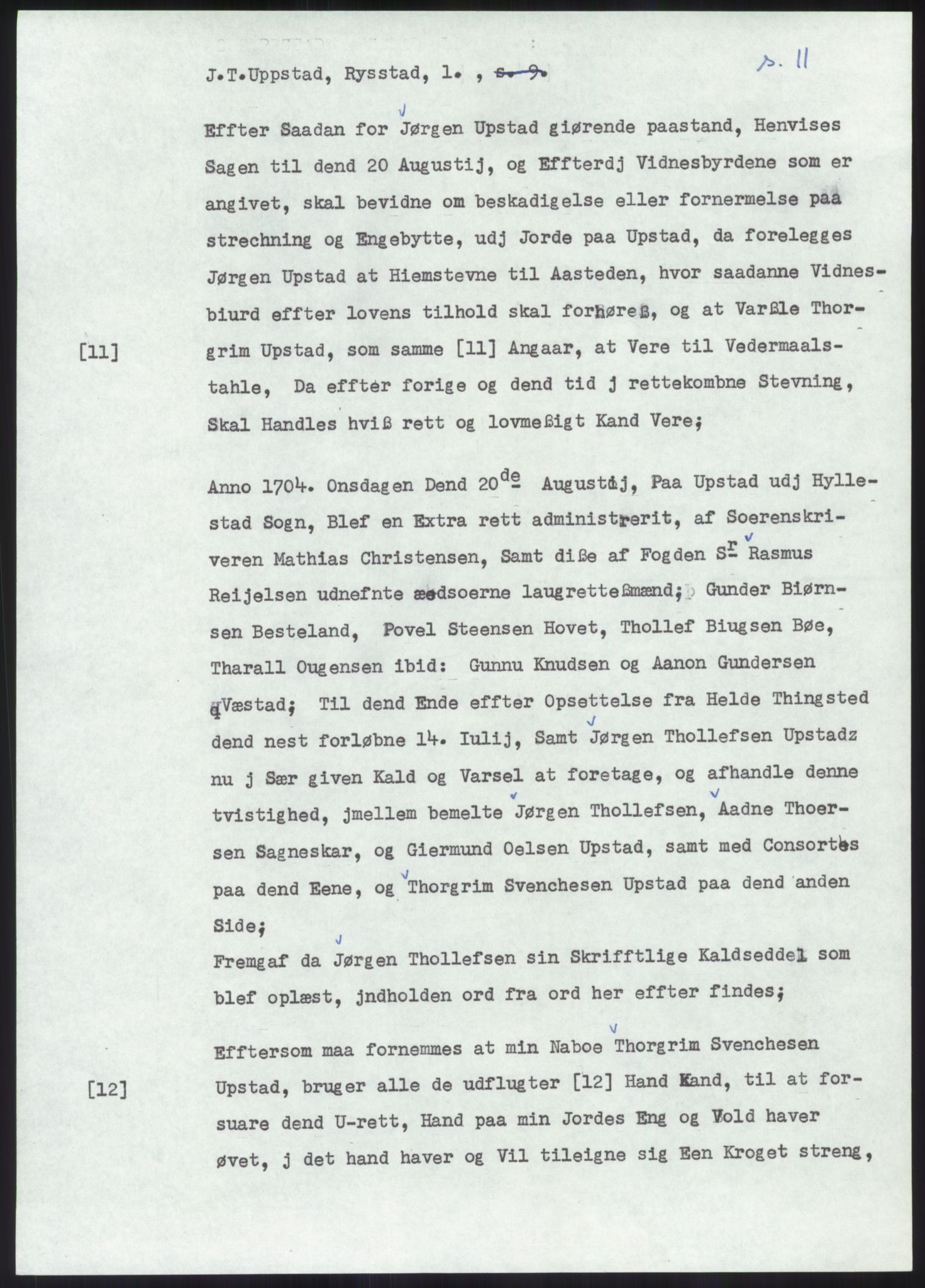 Samlinger til kildeutgivelse, Diplomavskriftsamlingen, AV/RA-EA-4053/H/Ha, p. 262