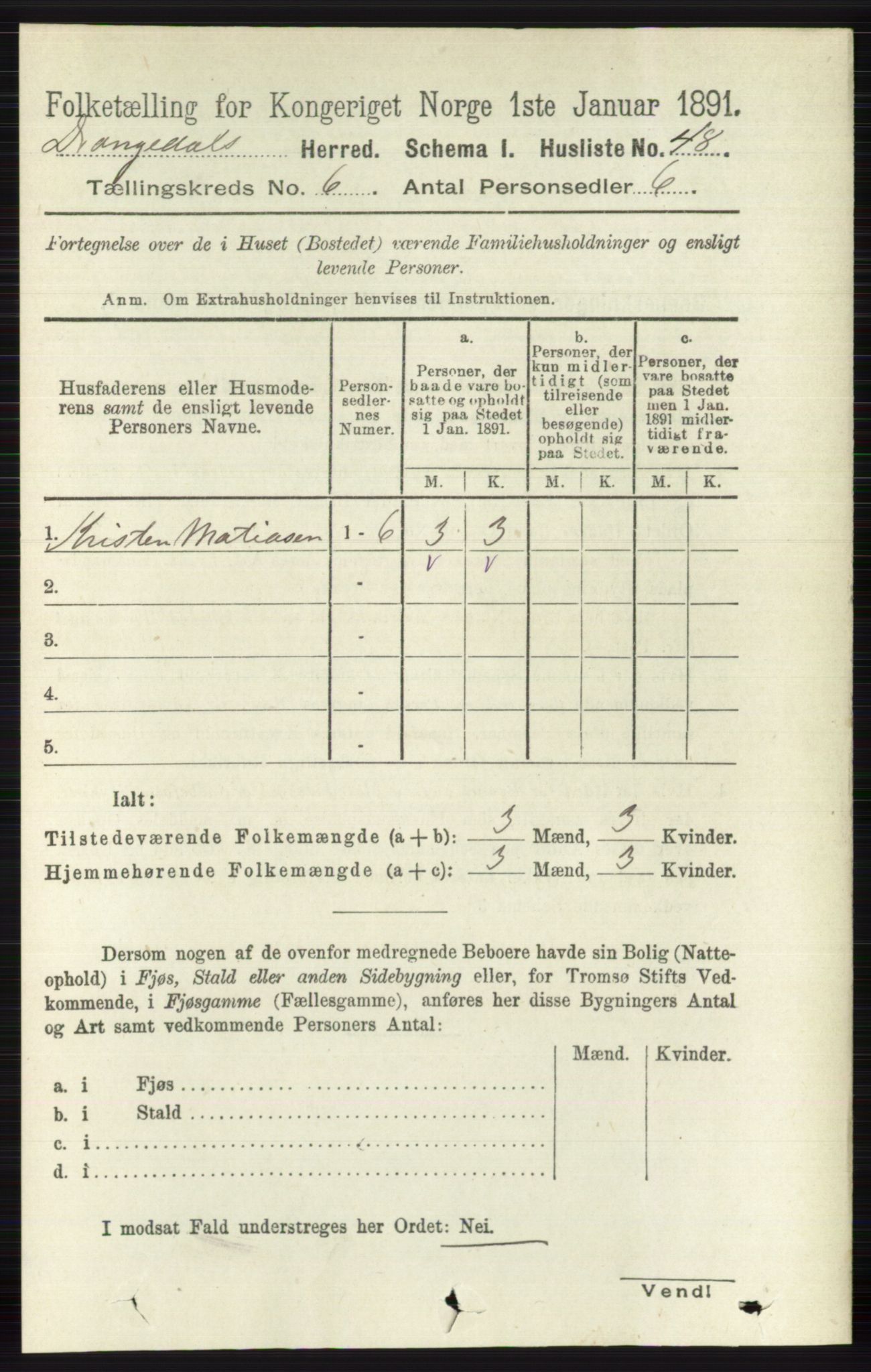 RA, 1891 census for 0817 Drangedal, 1891, p. 1972