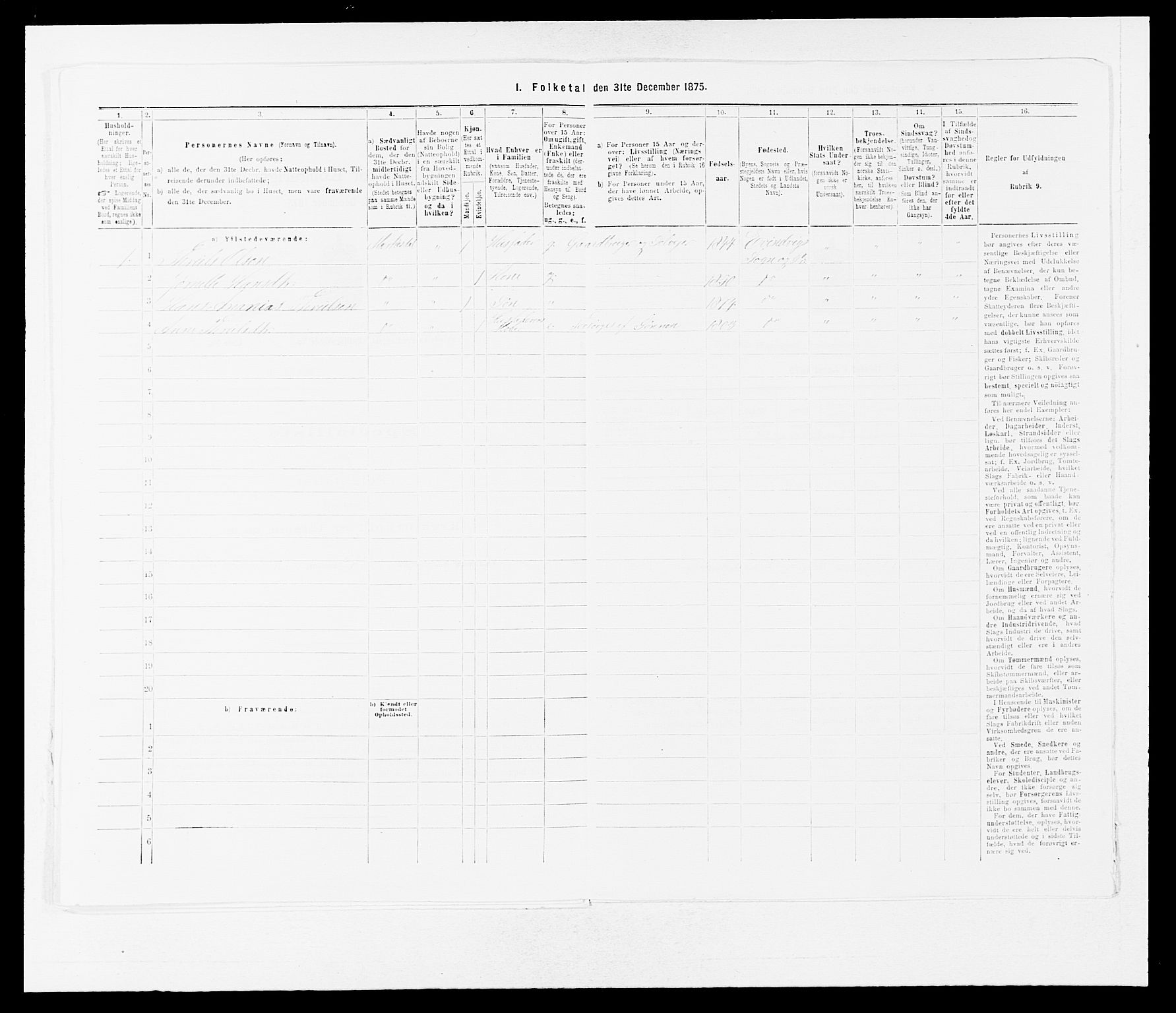 SAB, 1875 census for 1411P Eivindvik, 1875, p. 517