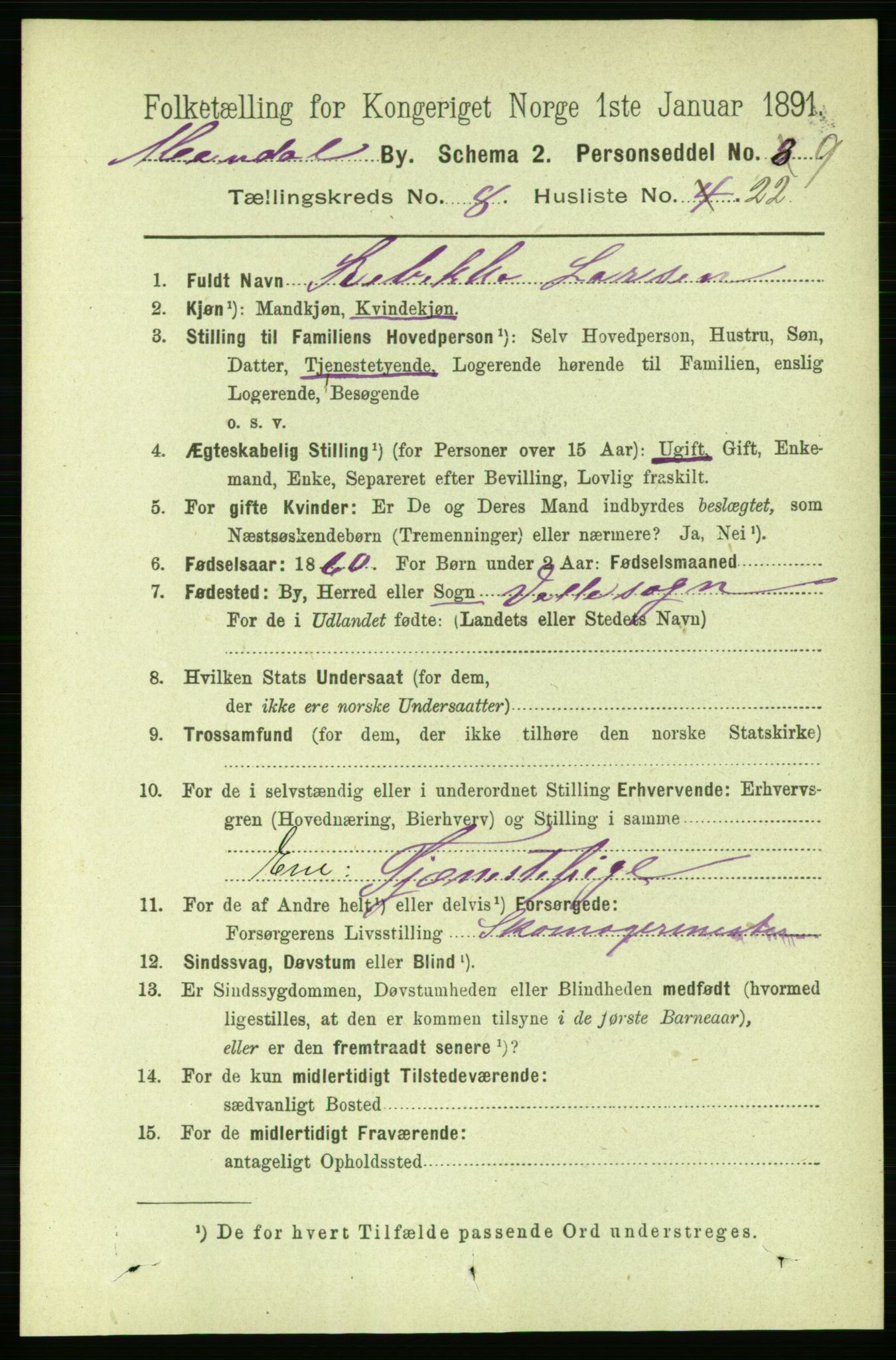 RA, 1891 census for 1002 Mandal, 1891, p. 2463