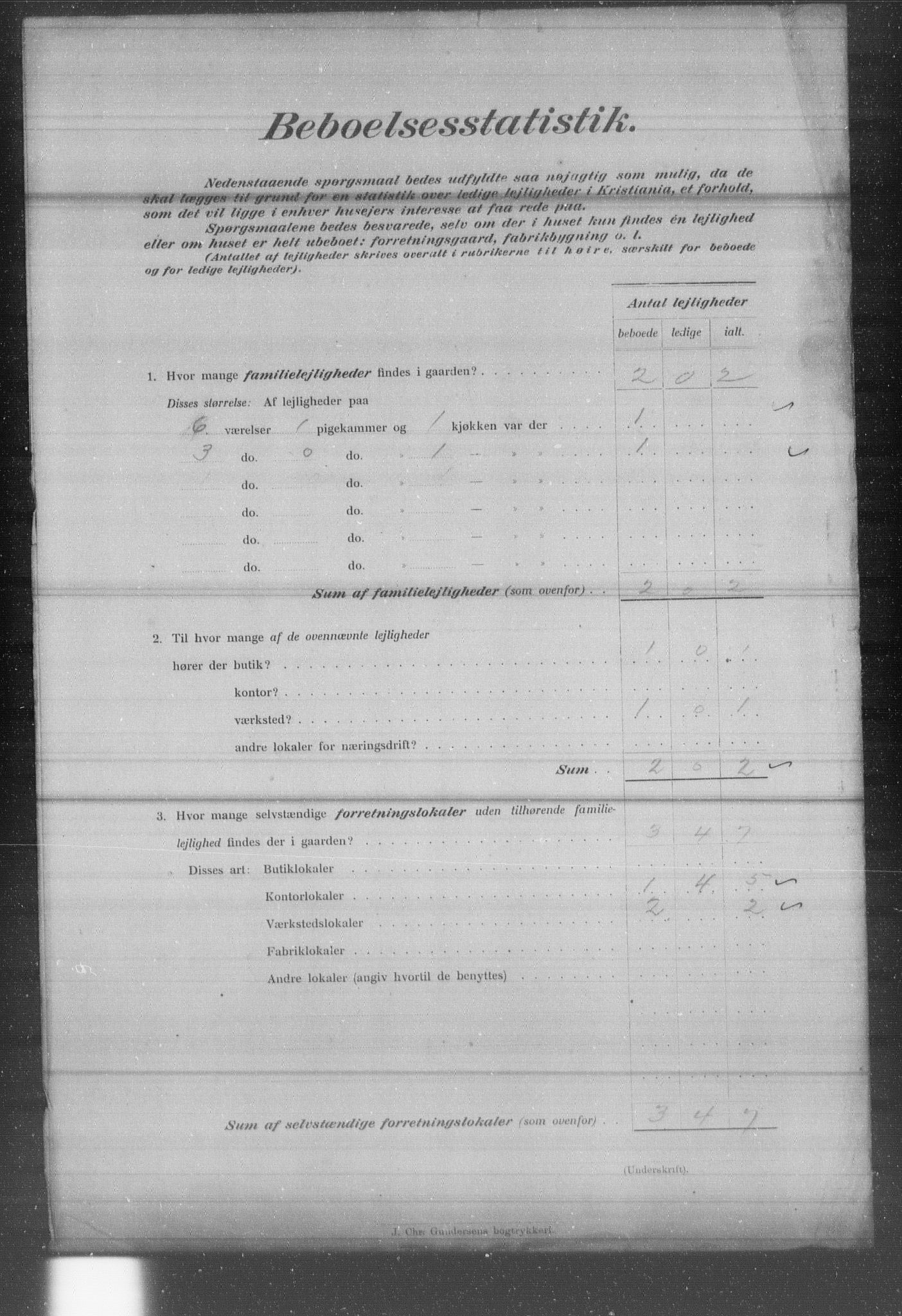 OBA, Municipal Census 1903 for Kristiania, 1903, p. 24966