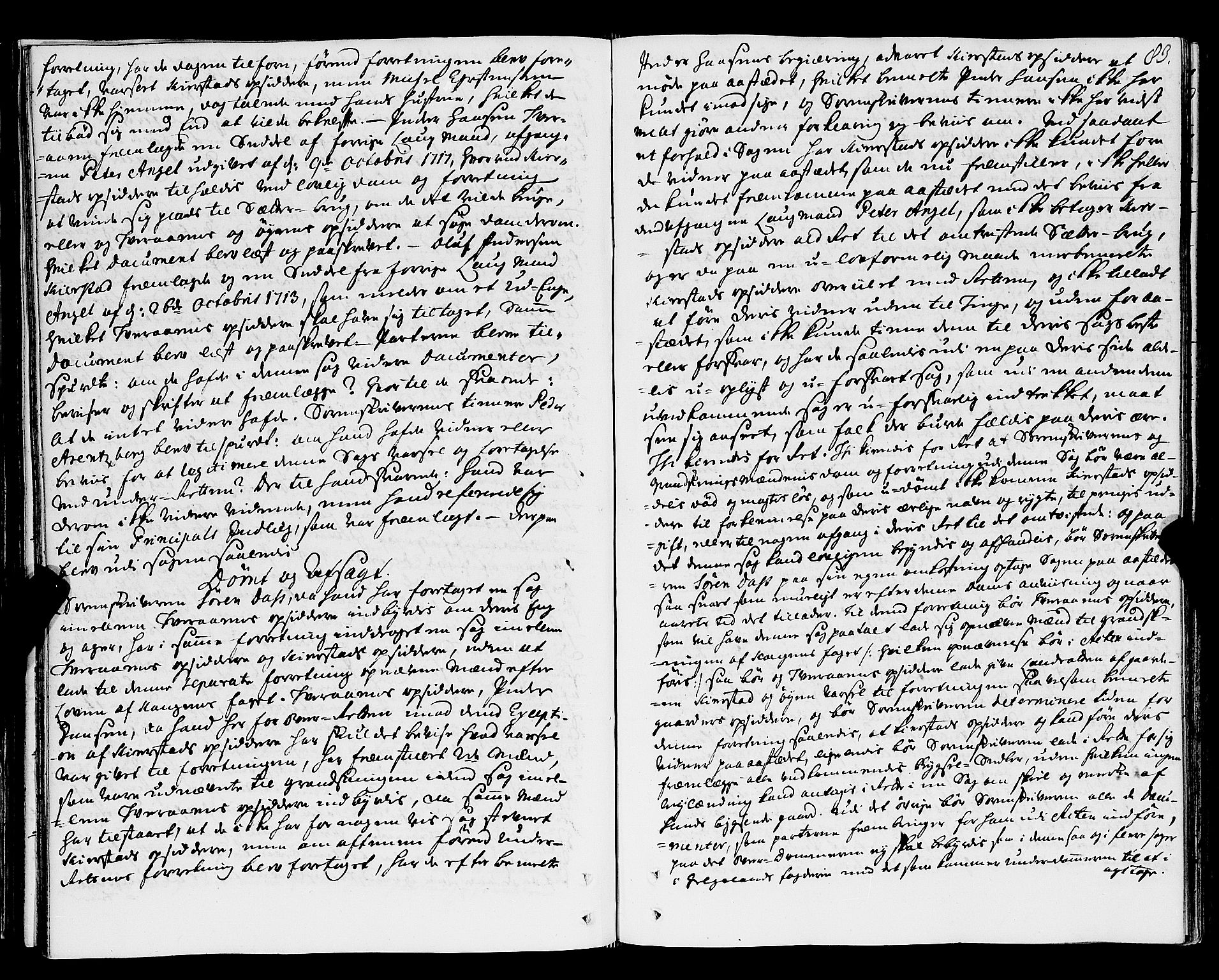 Nordland og Finnmarks lagstol, AV/SAT-A-5608/X/L0006: Justisprotokoll, 1730-1740, p. 82b-83a
