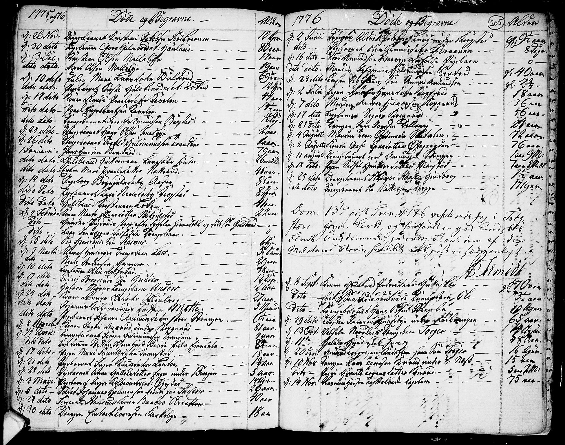 Trøgstad prestekontor Kirkebøker, SAO/A-10925/F/Fa/L0004: Parish register (official) no. I 4, 1750-1784, p. 205