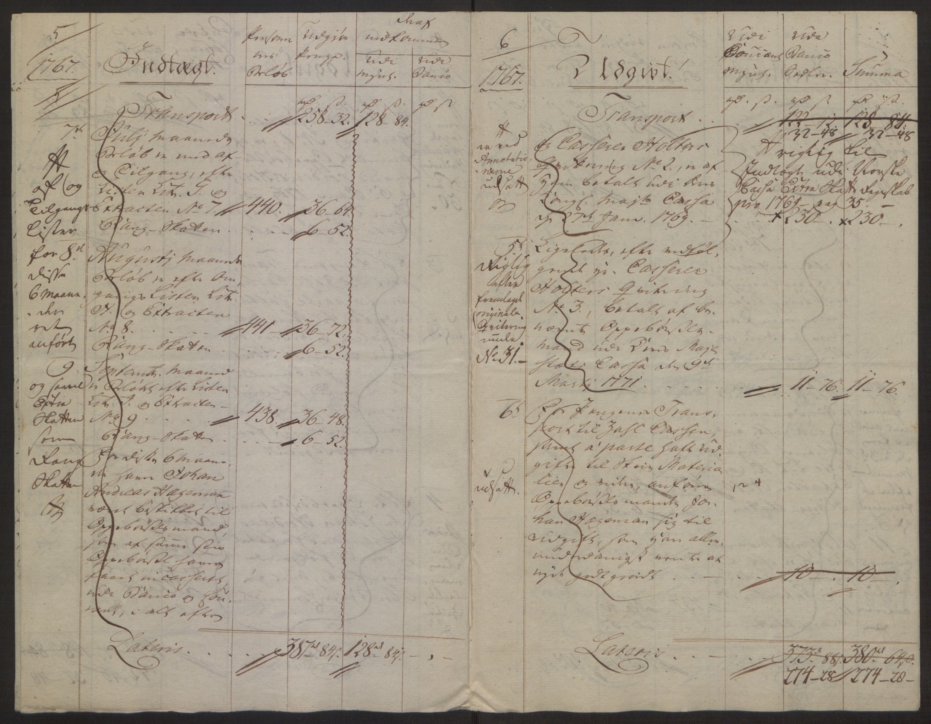 Rentekammeret inntil 1814, Reviderte regnskaper, Byregnskaper, AV/RA-EA-4066/R/Rh/L0163/0001: [H4] Kontribusjonsregnskap / Ekstraskatt, Holmestrand, 1762-1772, p. 312