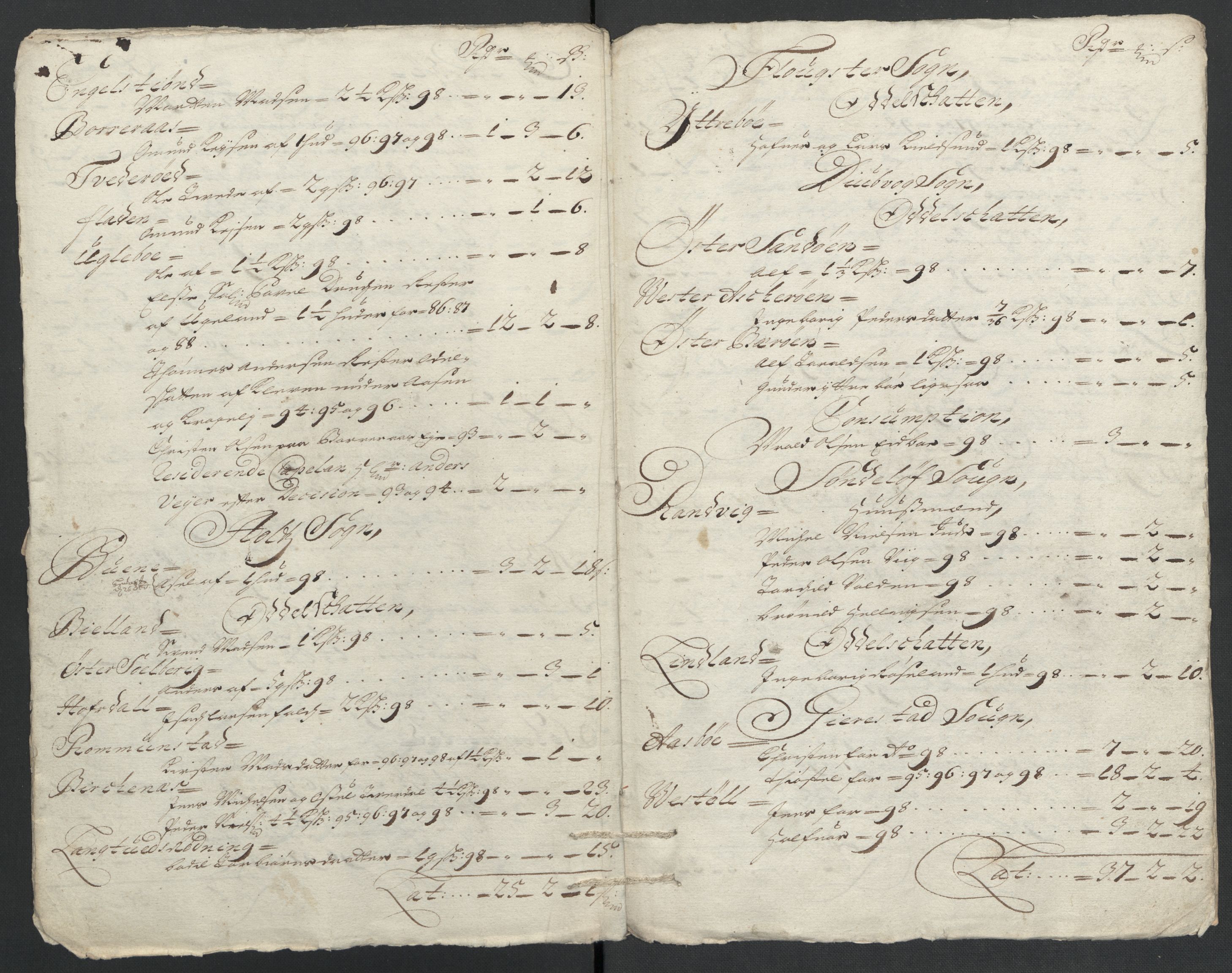 Rentekammeret inntil 1814, Reviderte regnskaper, Fogderegnskap, AV/RA-EA-4092/R39/L2314: Fogderegnskap Nedenes, 1698-1699, p. 18