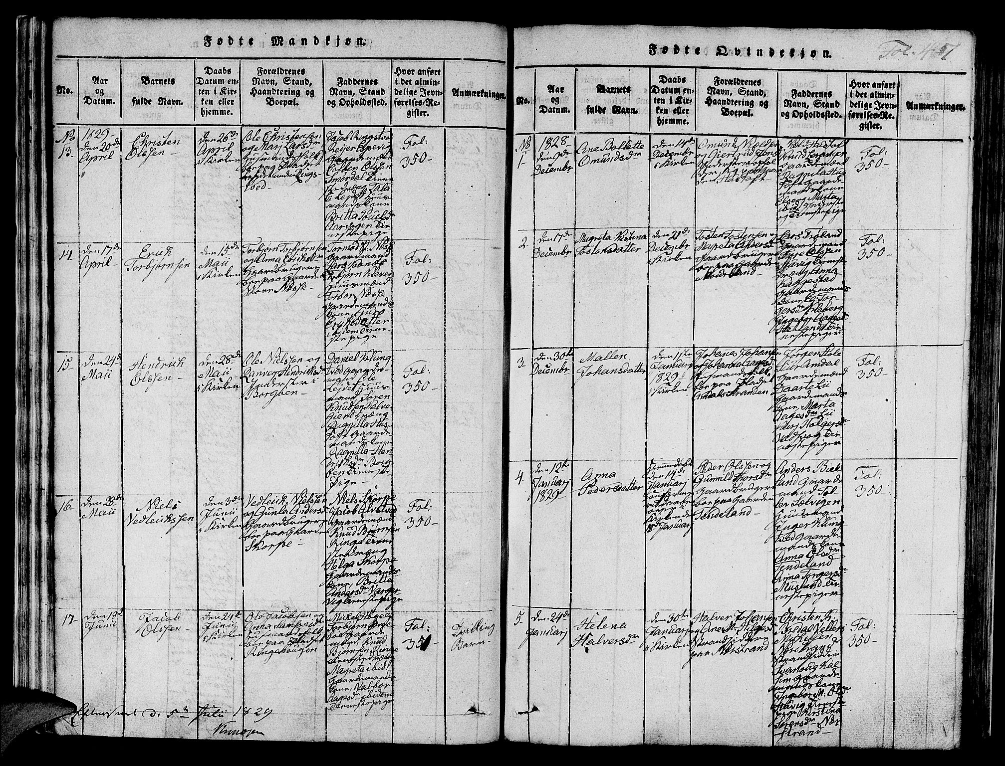 Nedstrand sokneprestkontor, AV/SAST-A-101841/01/IV: Parish register (official) no. A 6, 1816-1838, p. 47