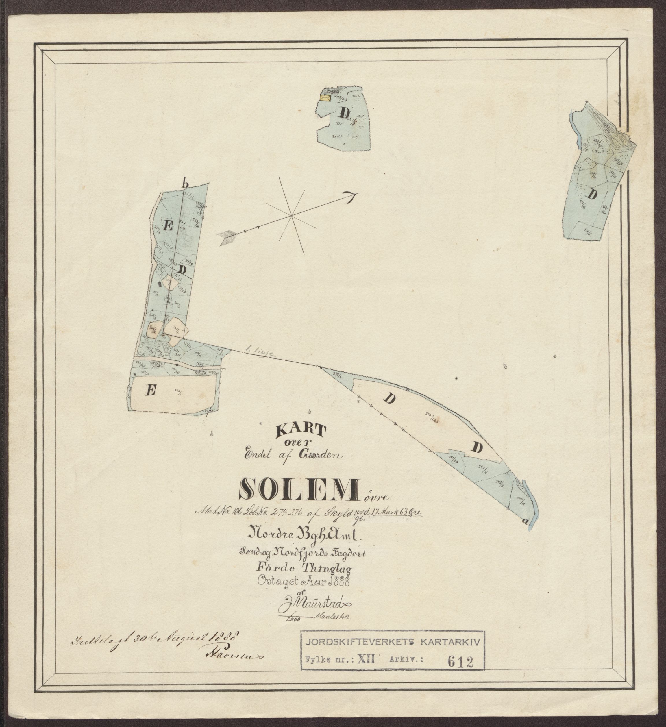 Jordskifteverkets kartarkiv, AV/RA-S-3929/T, 1859-1988, p. 731