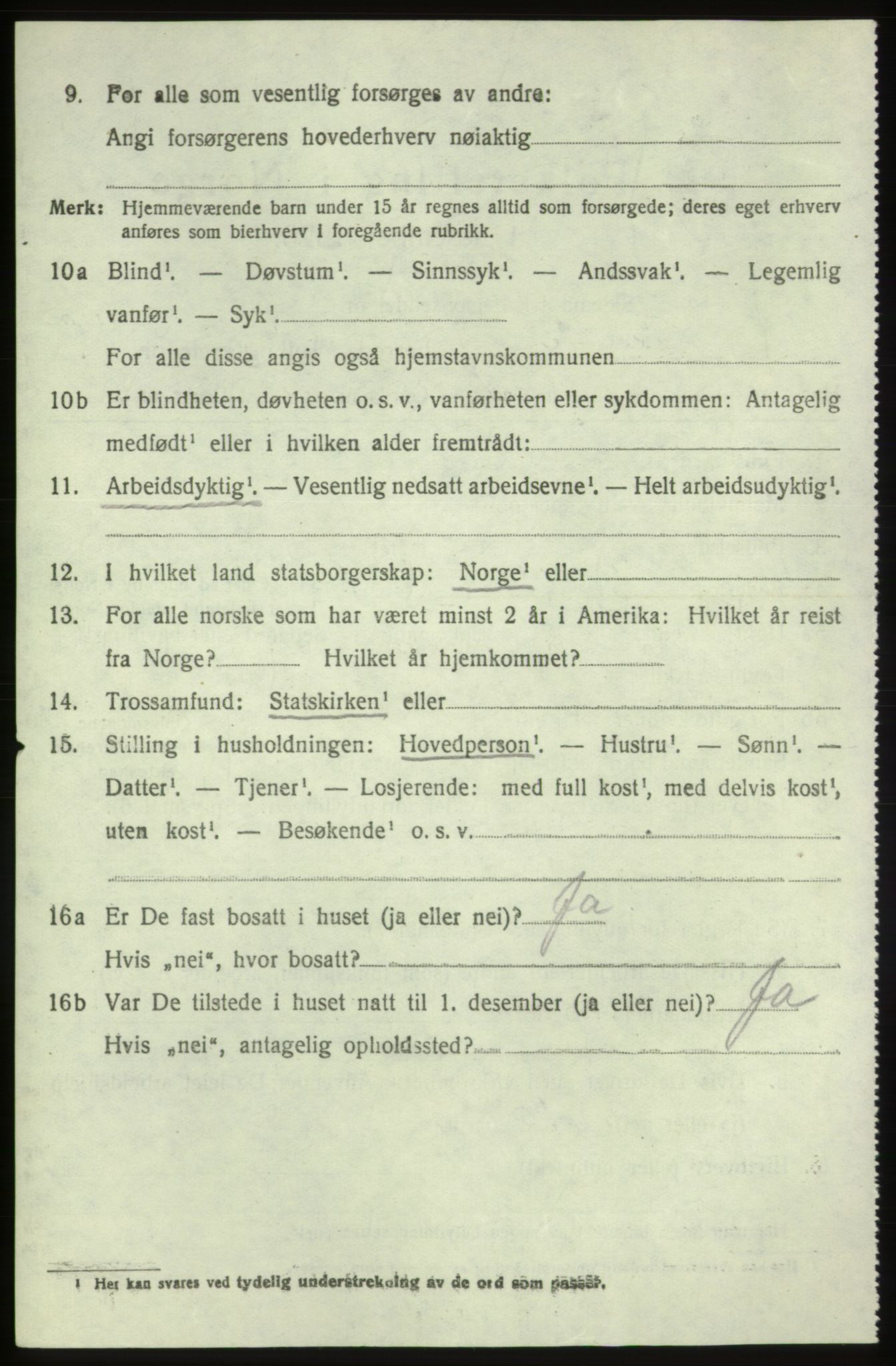 SAB, 1920 census for Moster, 1920, p. 1556