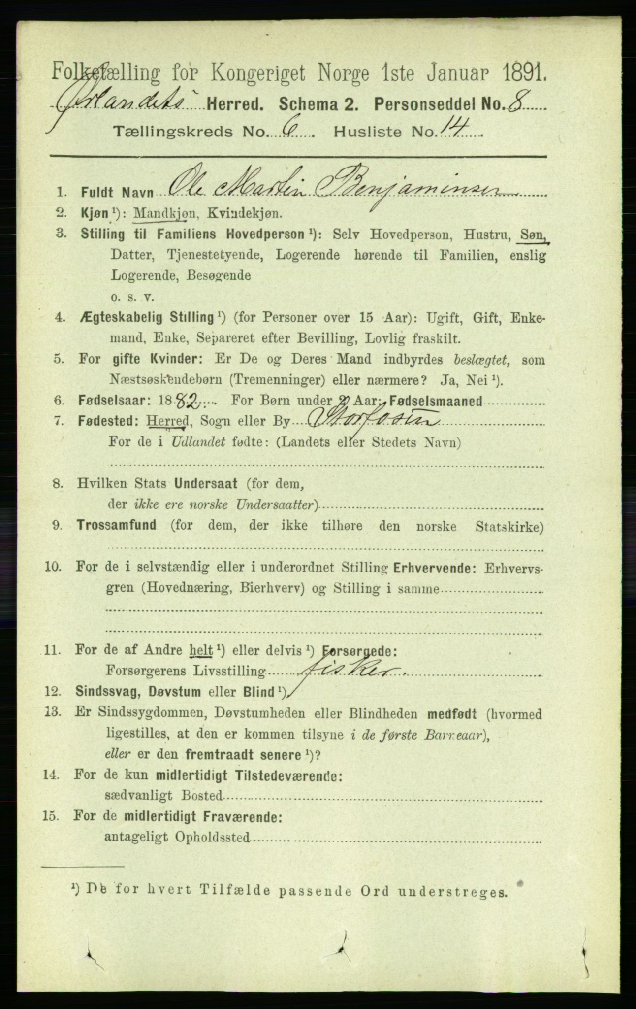 RA, 1891 census for 1621 Ørland, 1891, p. 1934