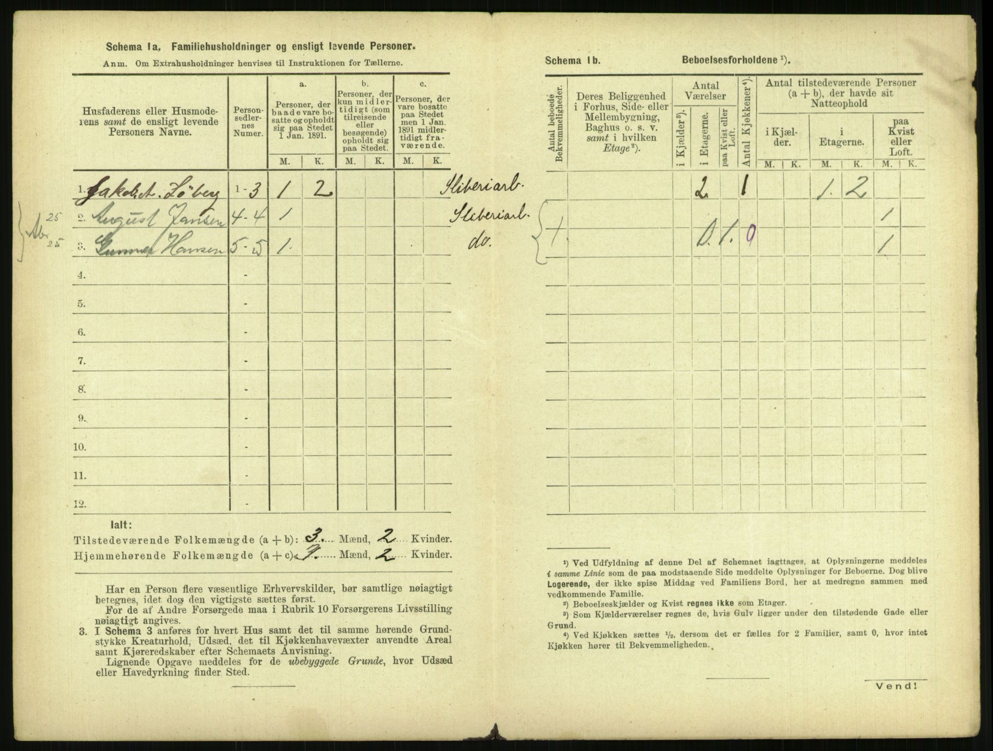 RA, 1891 census for 0806 Skien, 1891, p. 1789