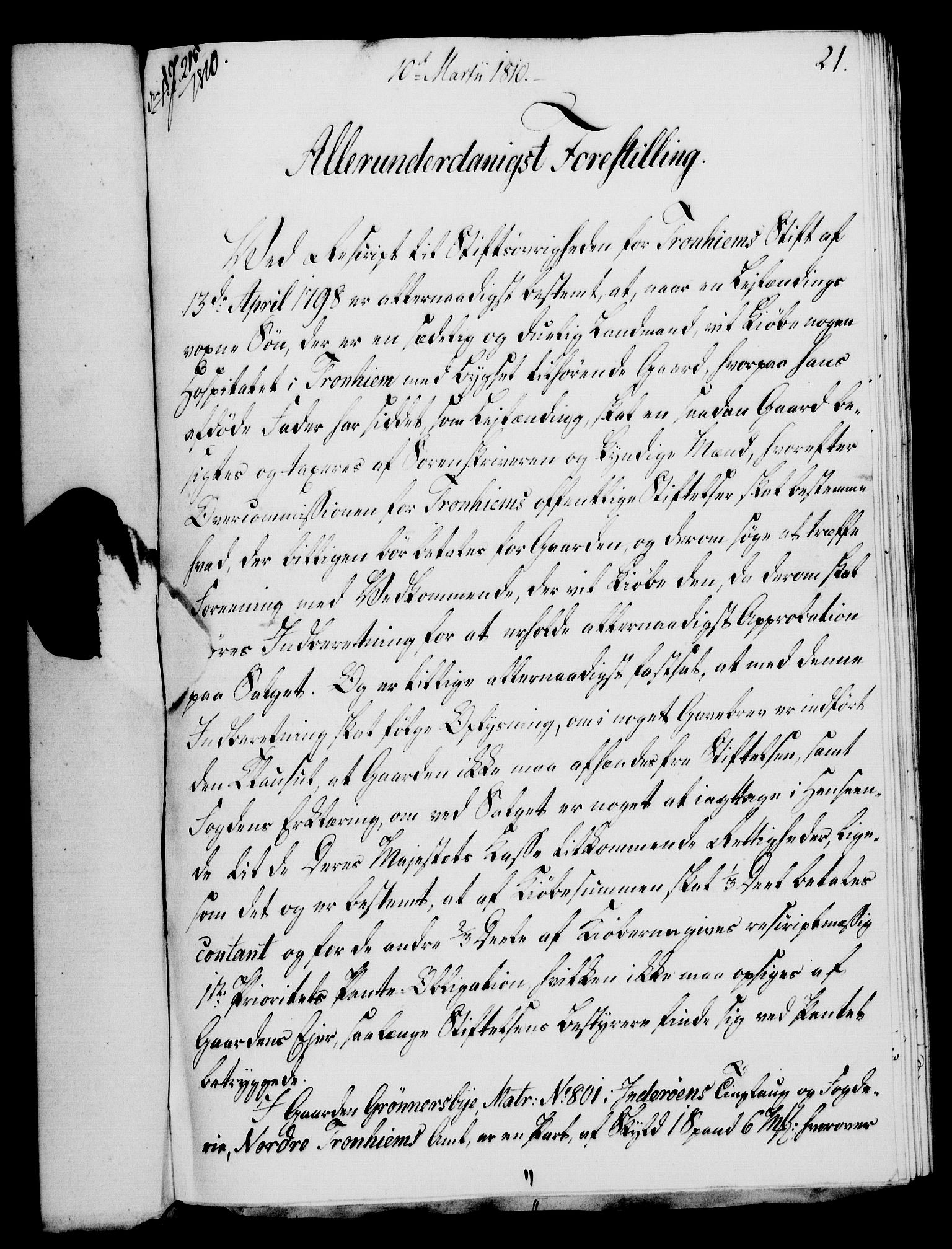 Rentekammeret, Kammerkanselliet, RA/EA-3111/G/Gf/Gfa/L0092: Norsk relasjons- og resolusjonsprotokoll (merket RK 52.92), 1810, p. 76