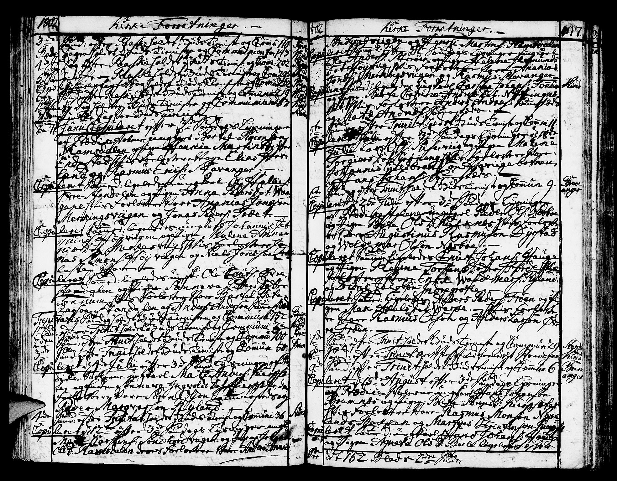 Kinn sokneprestembete, AV/SAB-A-80801/H/Haa/Haaa/L0003: Parish register (official) no. A 3, 1785-1821, p. 147