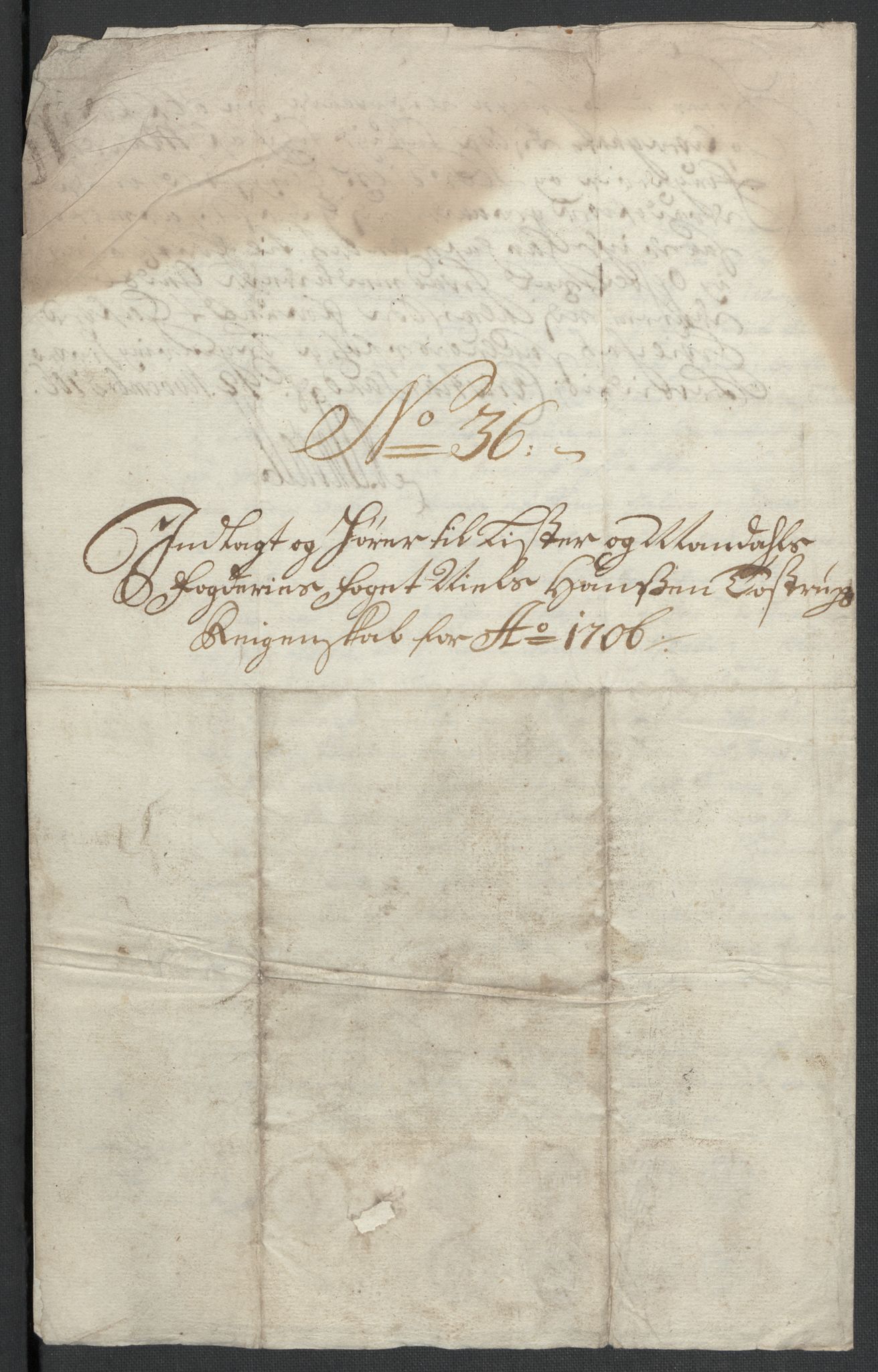 Rentekammeret inntil 1814, Reviderte regnskaper, Fogderegnskap, RA/EA-4092/R43/L2551: Fogderegnskap Lista og Mandal, 1705-1709, p. 395
