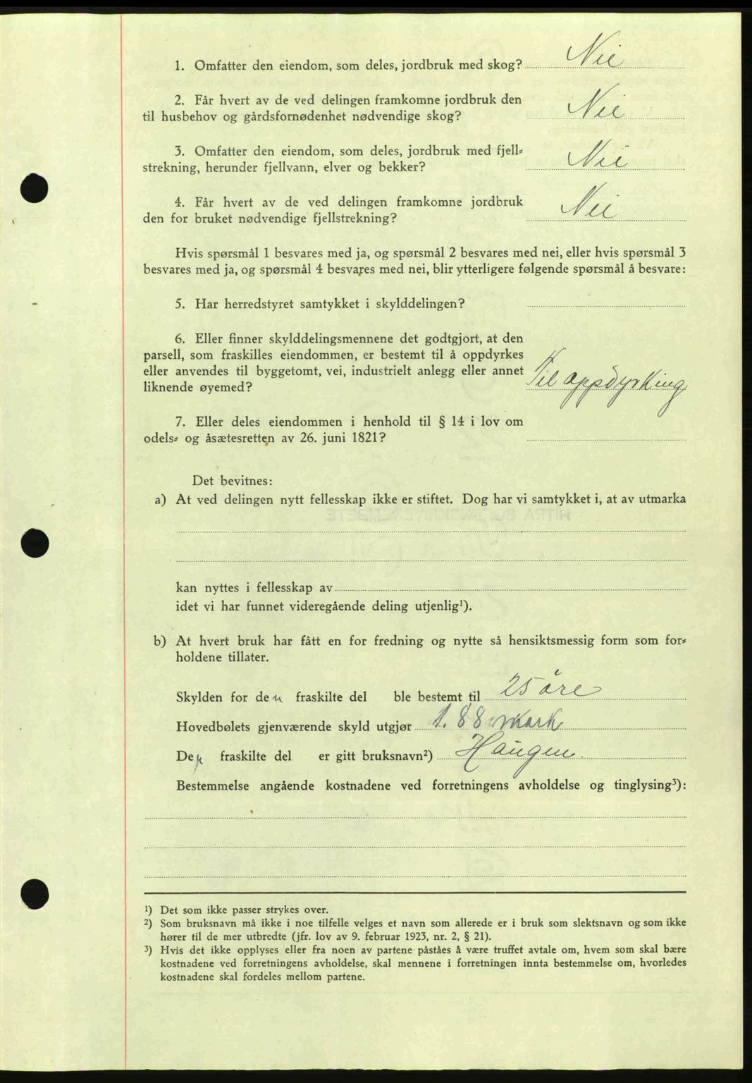 Hitra sorenskriveri, AV/SAT-A-0018/2/2C/2Ca: Mortgage book no. A2, 1943-1945, Diary no: : 275/1944