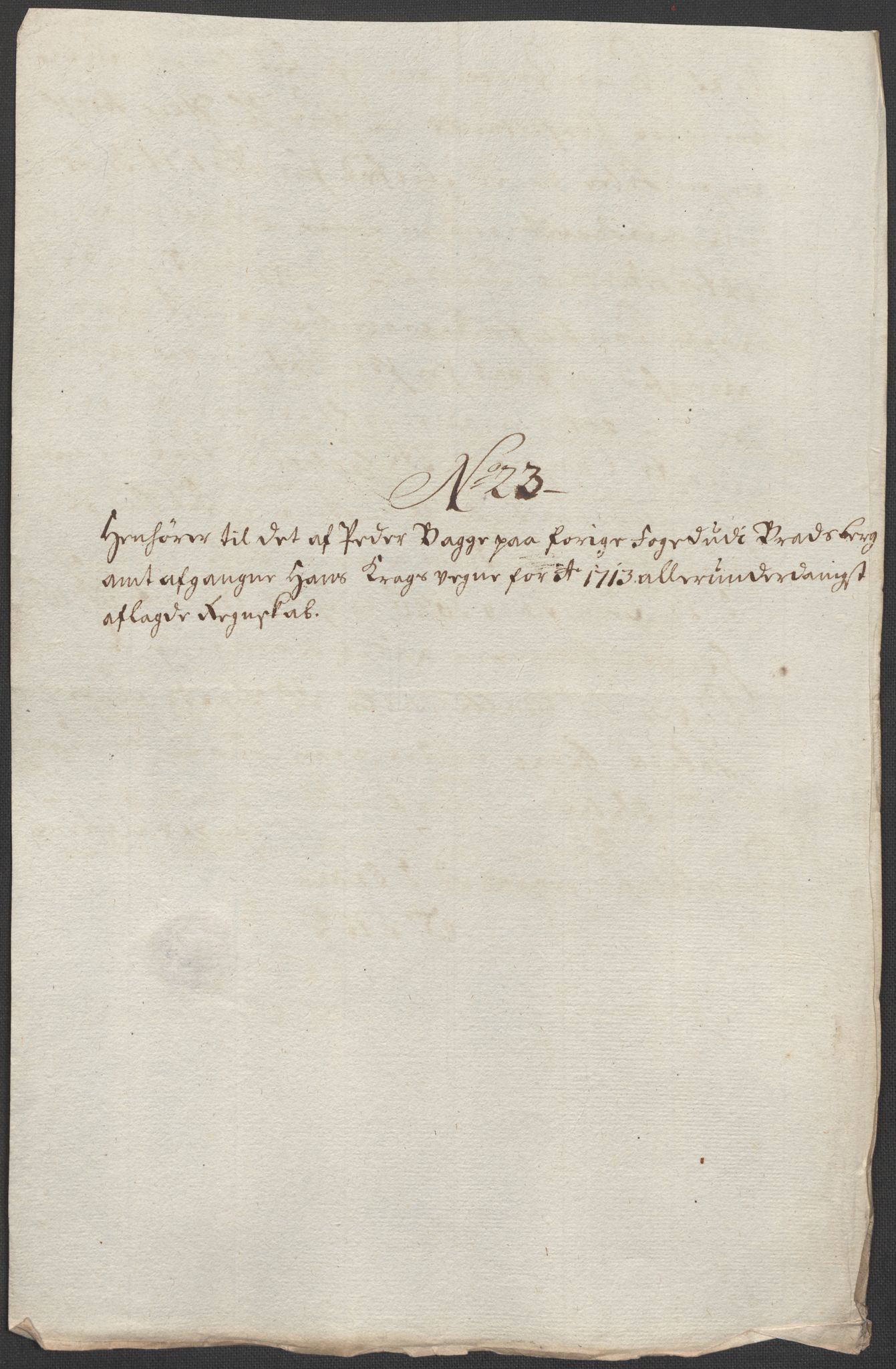 Rentekammeret inntil 1814, Reviderte regnskaper, Fogderegnskap, AV/RA-EA-4092/R36/L2125: Fogderegnskap Øvre og Nedre Telemark og Bamble, 1713, p. 153