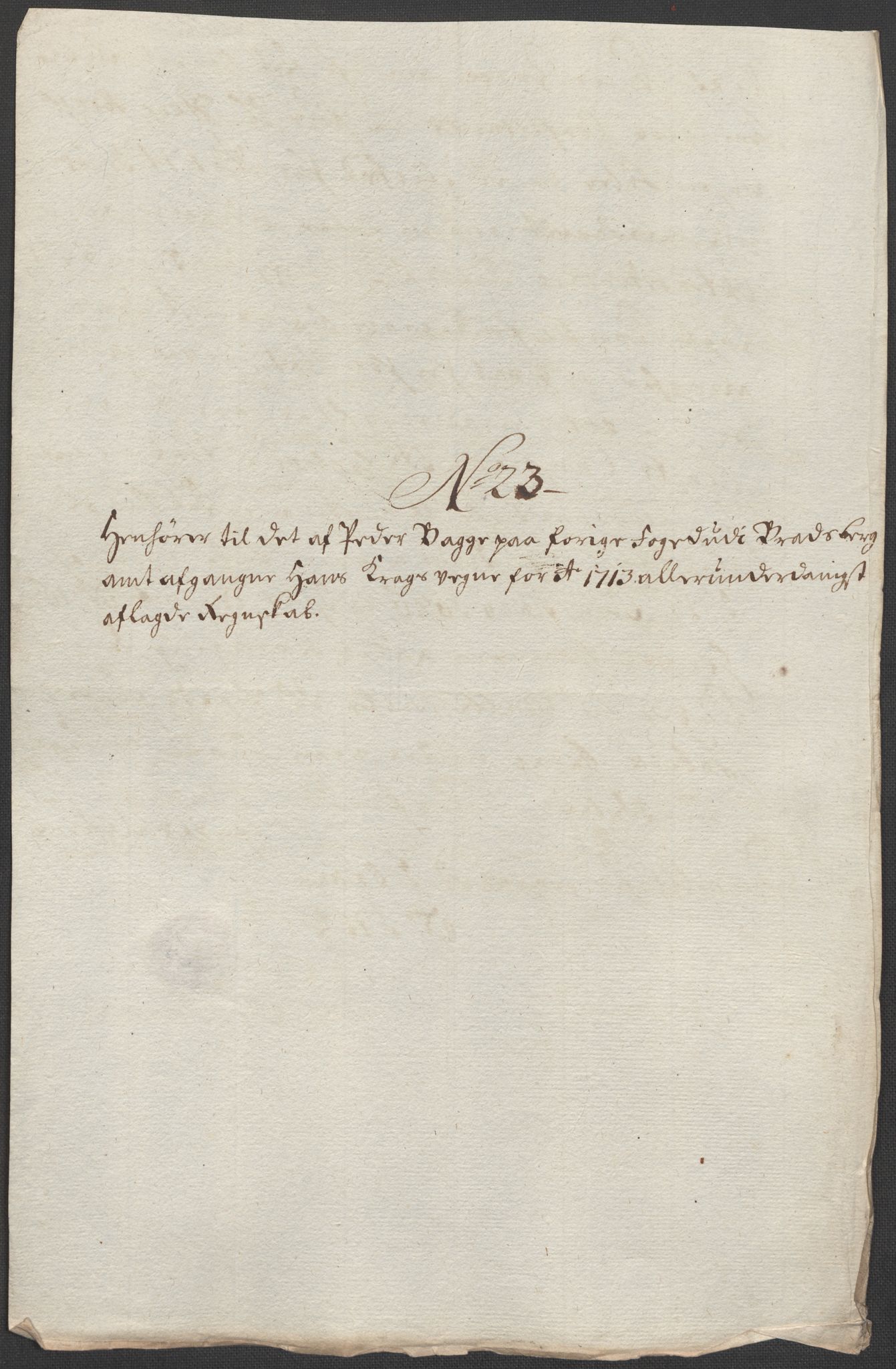 Rentekammeret inntil 1814, Reviderte regnskaper, Fogderegnskap, RA/EA-4092/R36/L2125: Fogderegnskap Øvre og Nedre Telemark og Bamble, 1713, p. 153