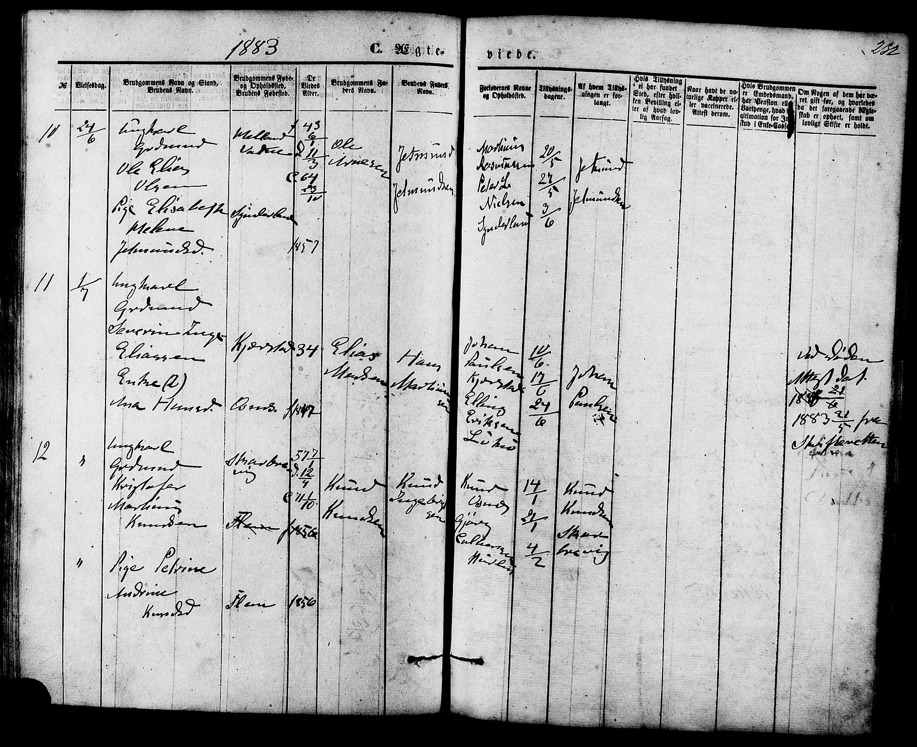 Ministerialprotokoller, klokkerbøker og fødselsregistre - Møre og Romsdal, AV/SAT-A-1454/536/L0500: Parish register (official) no. 536A09, 1876-1889, p. 232