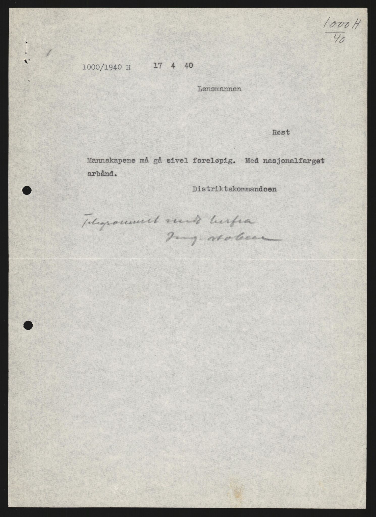 Forsvaret, Forsvarets krigshistoriske avdeling, AV/RA-RAFA-2017/Y/Yb/L0123: II-C-11-600  -  6. Divisjon med avdelinger, 1940, p. 278