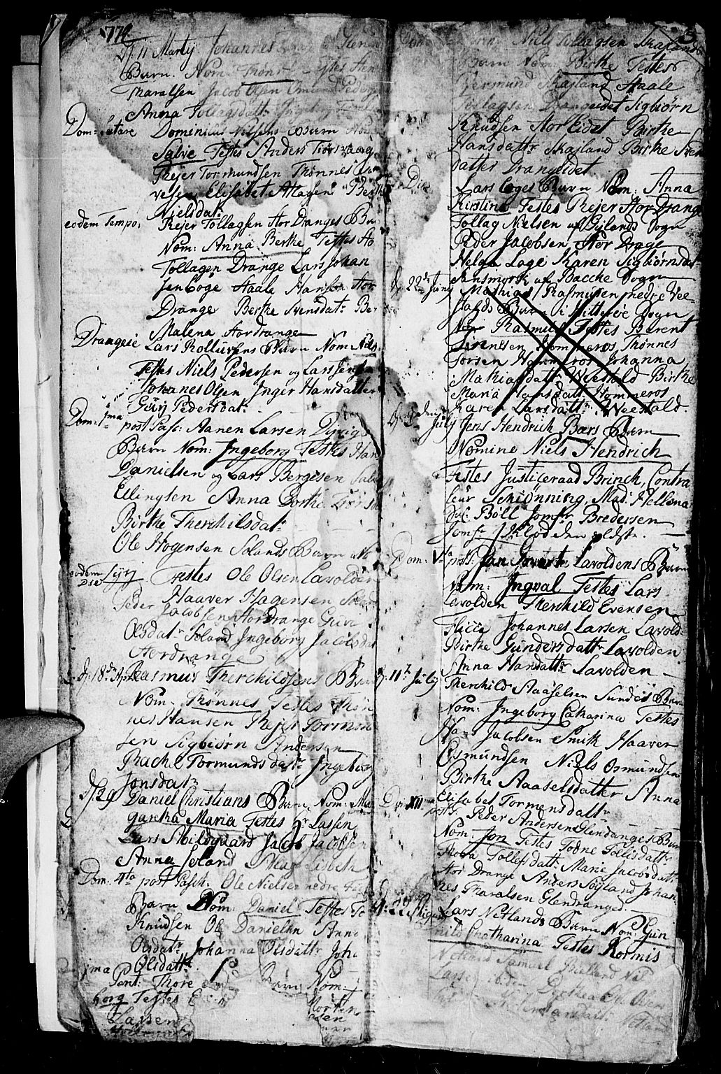 Flekkefjord sokneprestkontor, SAK/1111-0012/F/Fa/Fac/L0001: Parish register (official) no. A 1, 1773-1806, p. 4-5