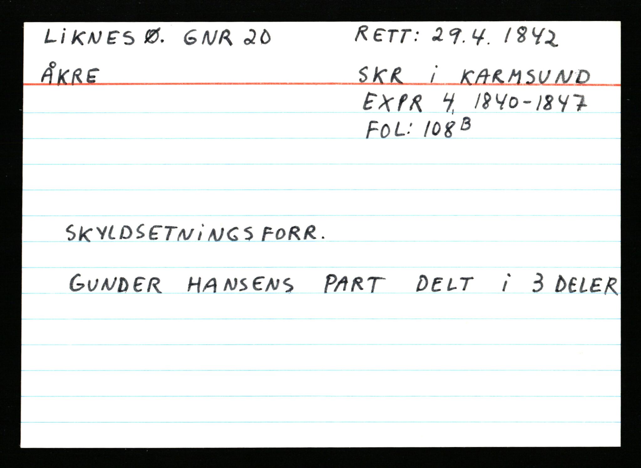 Statsarkivet i Stavanger, AV/SAST-A-101971/03/Y/Ym/L0035: Åstedskort sortert etter gårdsnavn: Leiranger - Lindanger, 1600-1950, p. 466