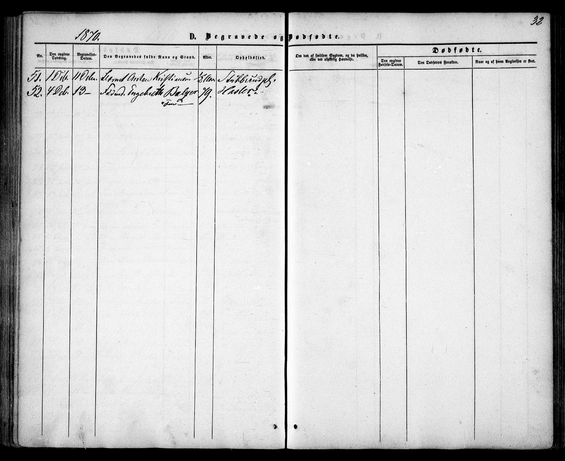 Drøbak prestekontor Kirkebøker, SAO/A-10142a/F/Fa/L0002: Parish register (official) no. I 2, 1858-1870, p. 32