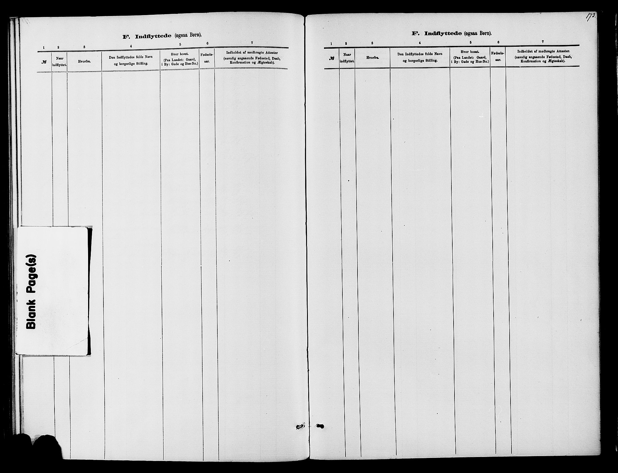 Vardal prestekontor, AV/SAH-PREST-100/H/Ha/Haa/L0010: Parish register (official) no. 10, 1878-1893, p. 173