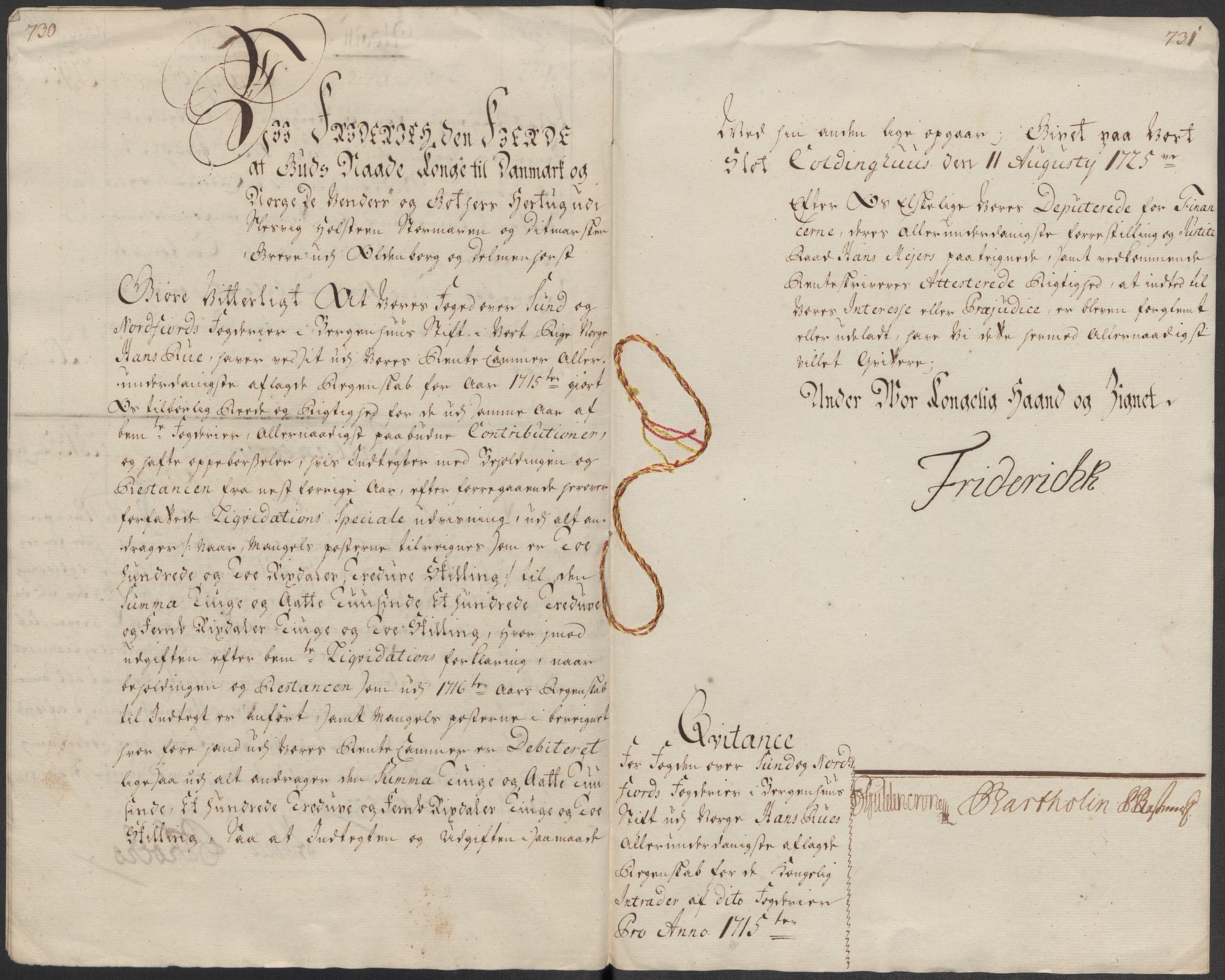 Rentekammeret inntil 1814, Reviderte regnskaper, Fogderegnskap, RA/EA-4092/R53/L3439: Fogderegnskap Sunn- og Nordfjord, 1715, p. 35