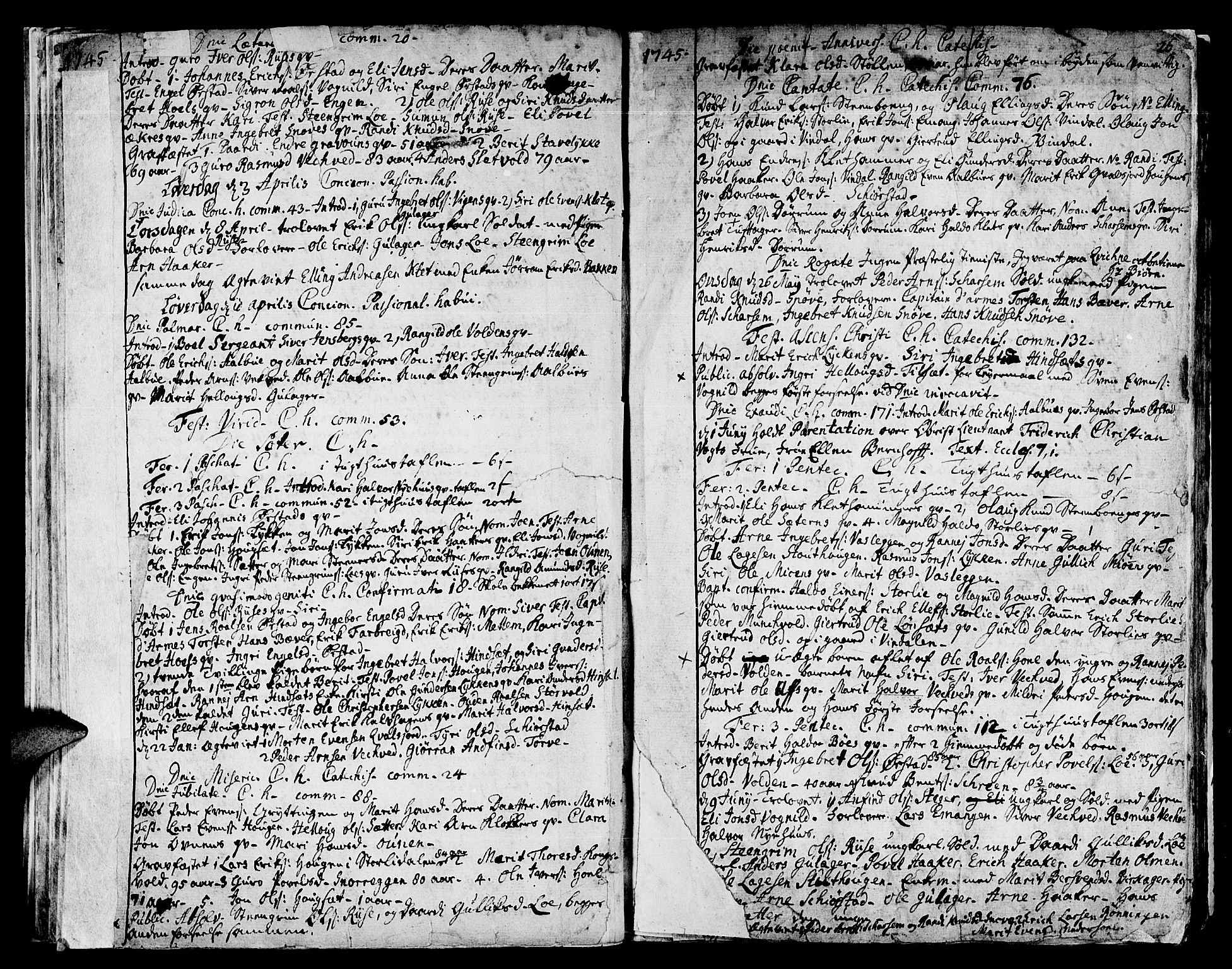 Ministerialprotokoller, klokkerbøker og fødselsregistre - Sør-Trøndelag, SAT/A-1456/678/L0891: Parish register (official) no. 678A01, 1739-1780, p. 26