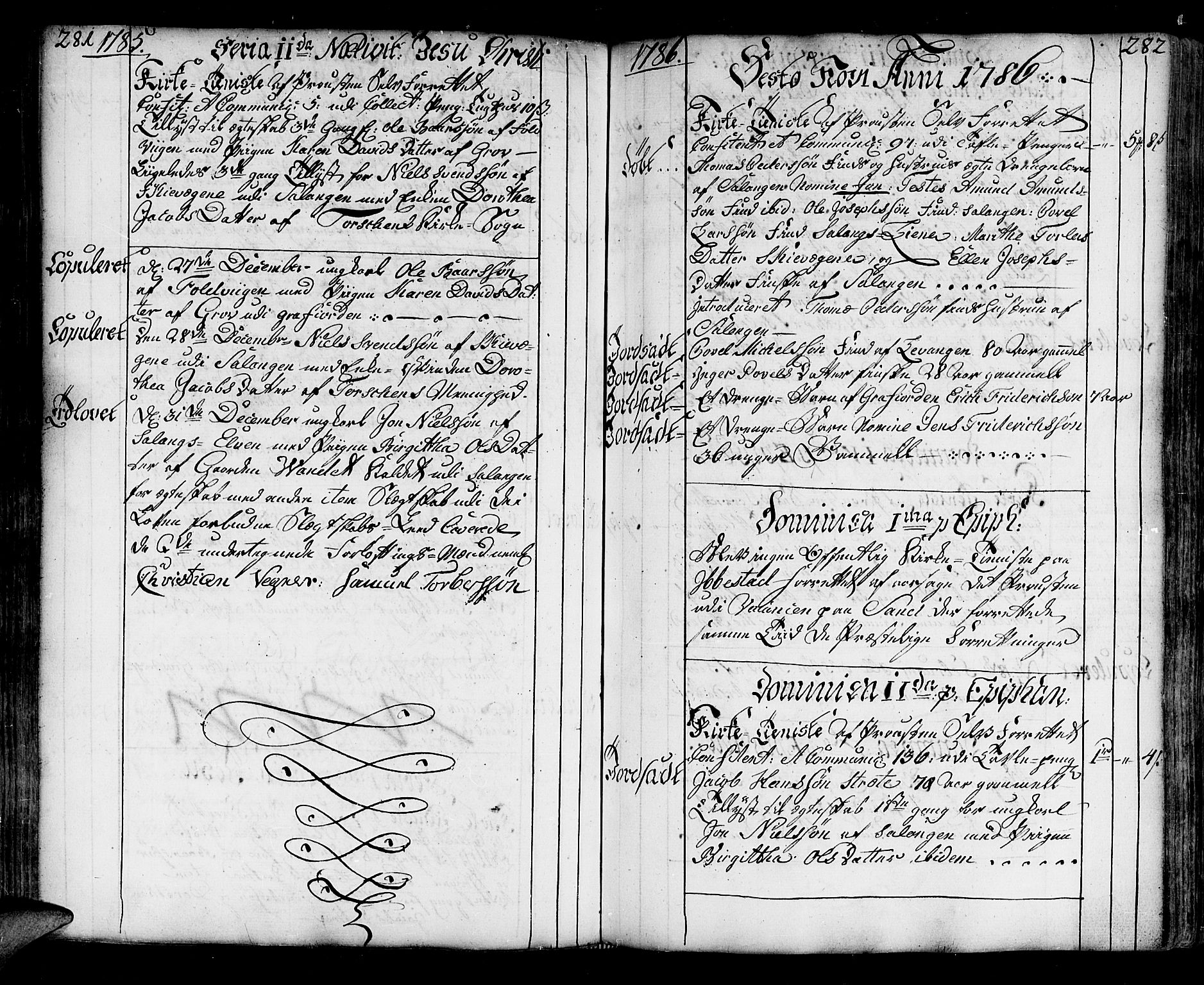 Ibestad sokneprestembete, SATØ/S-0077/H/Ha/Haa/L0003kirke: Parish register (official) no. 3, 1776-1801, p. 281-282